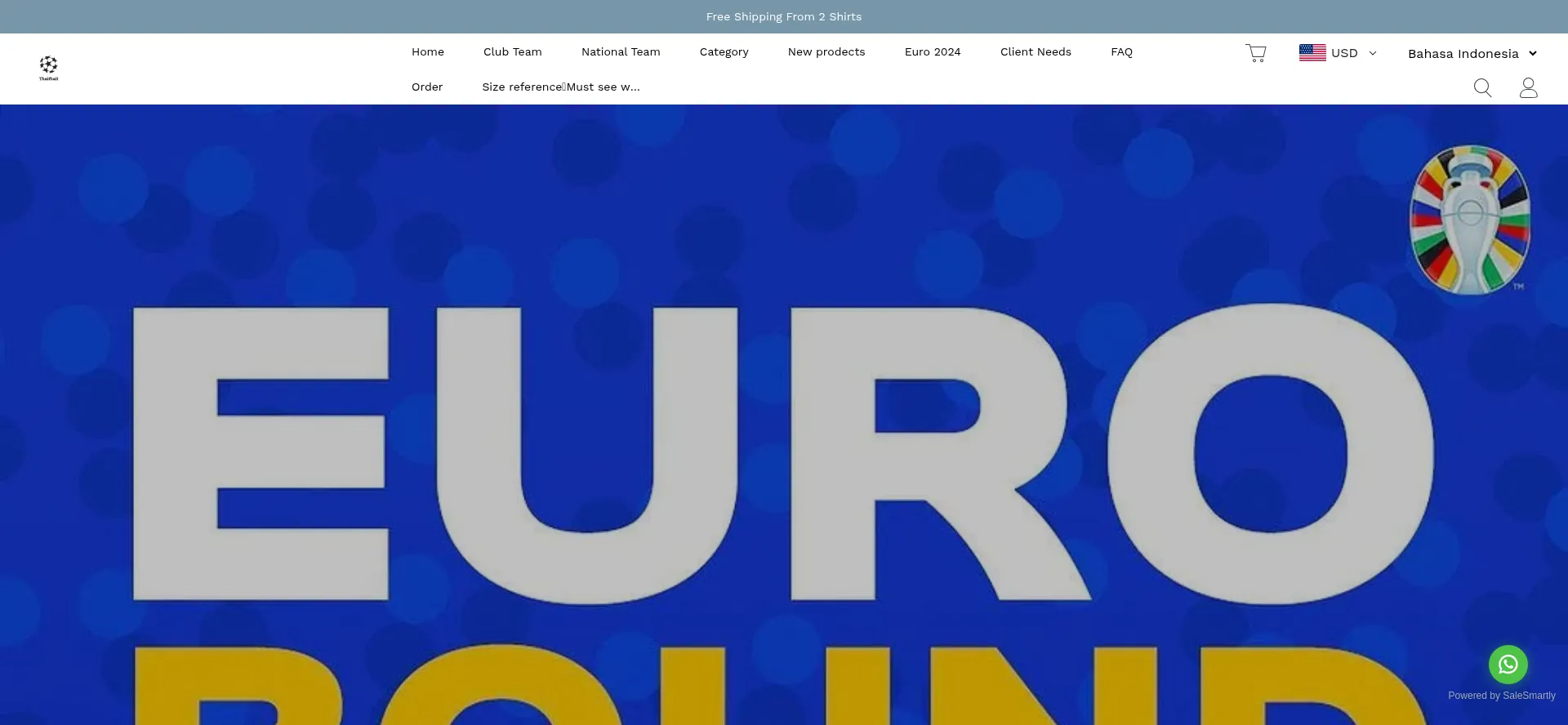 Website screenshot of Thaifball.com