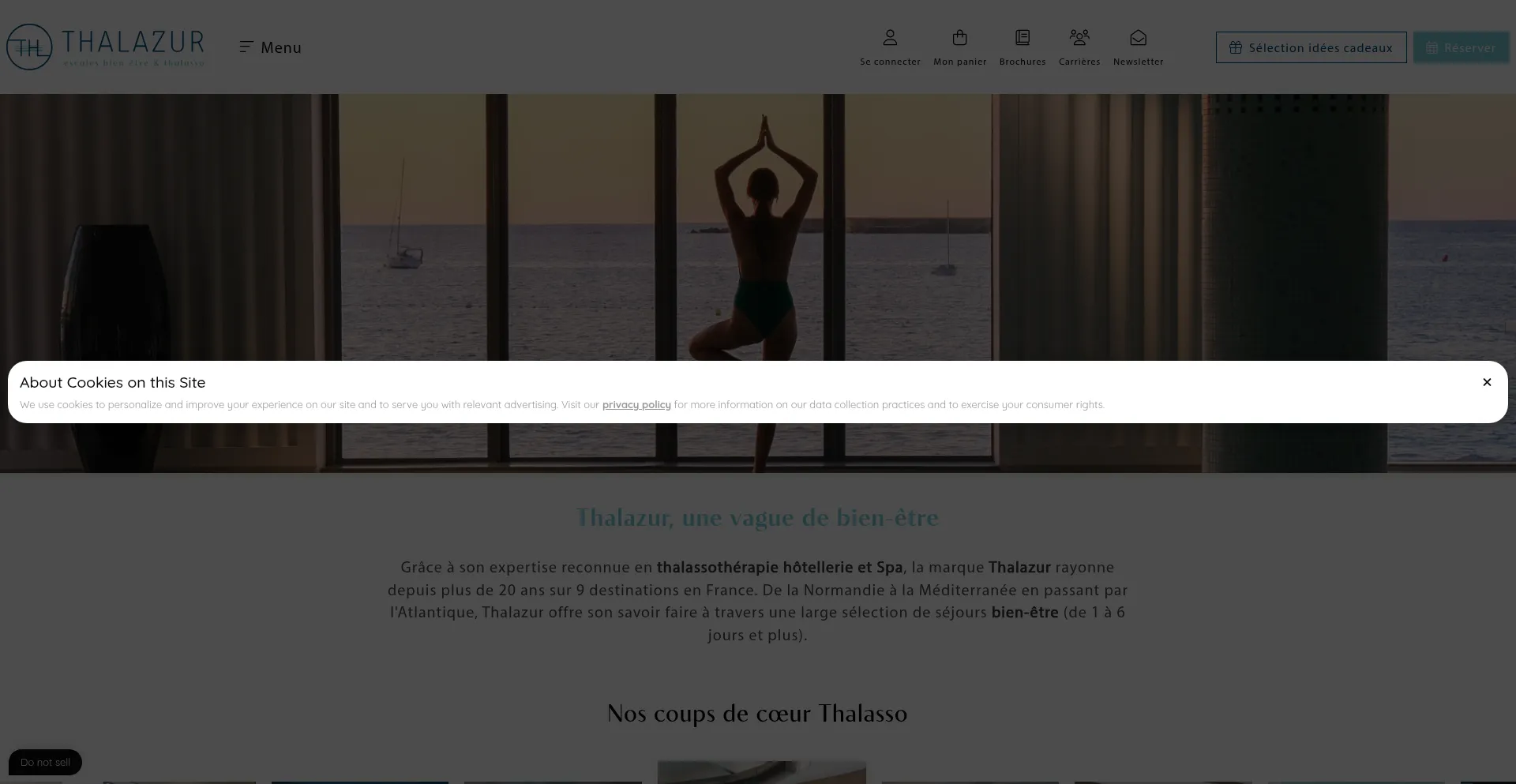 Thalazur.fr Screenshot