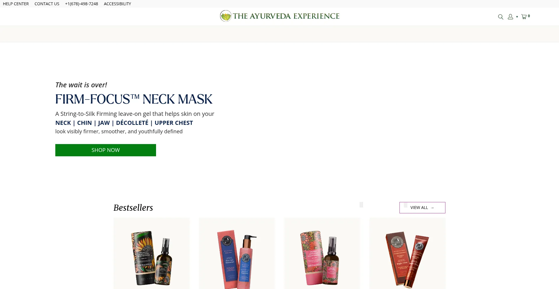 Website screenshot of Thayurvedaexperience.com