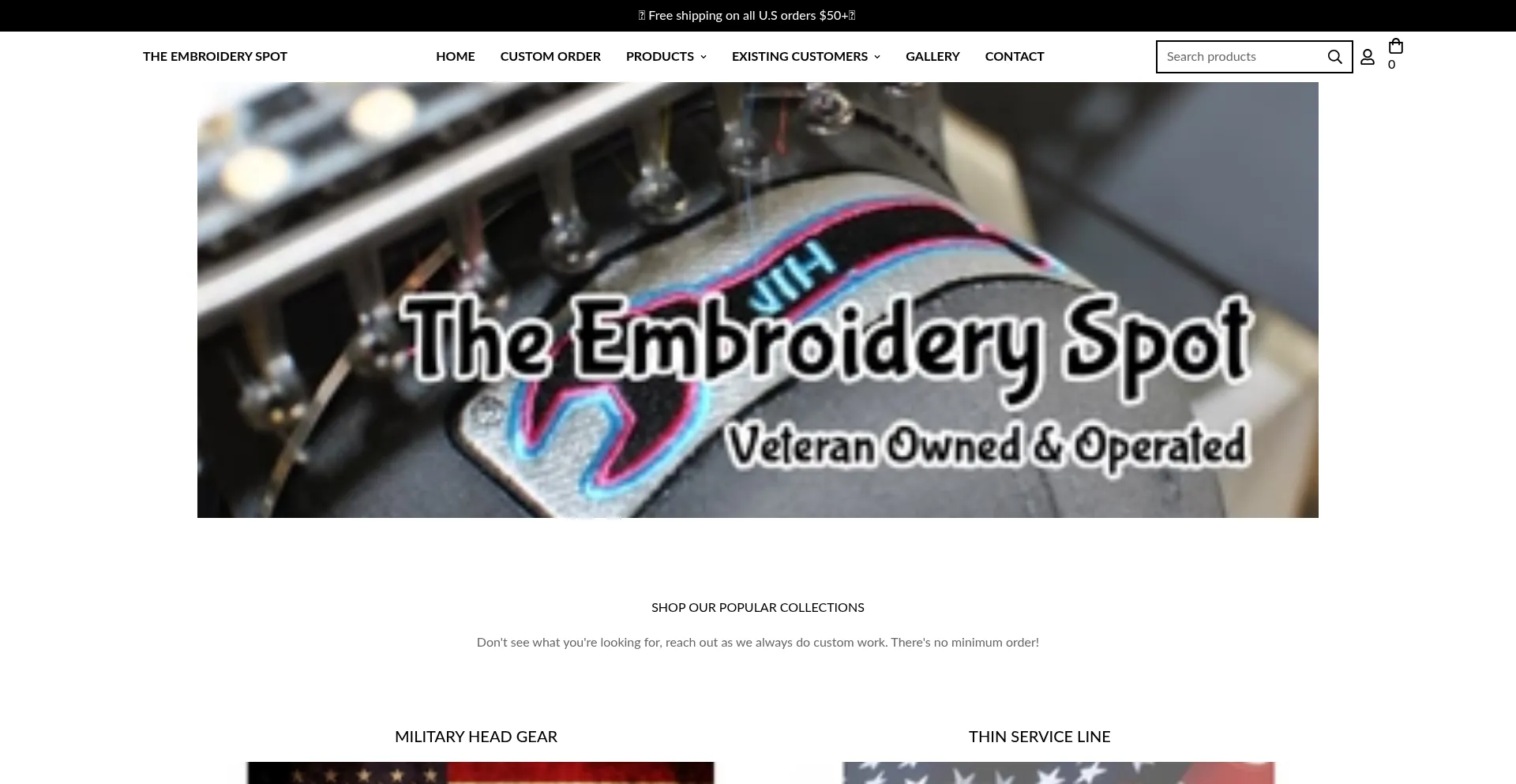 The-embroideryspot.com Screenshot