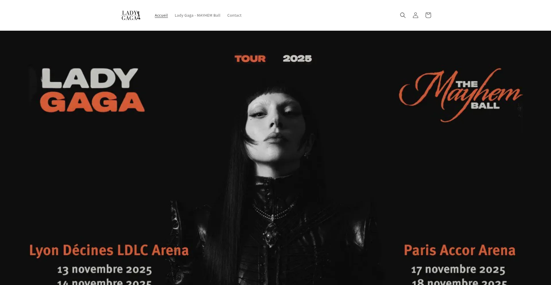 Website screenshot of The-mayhemball.com