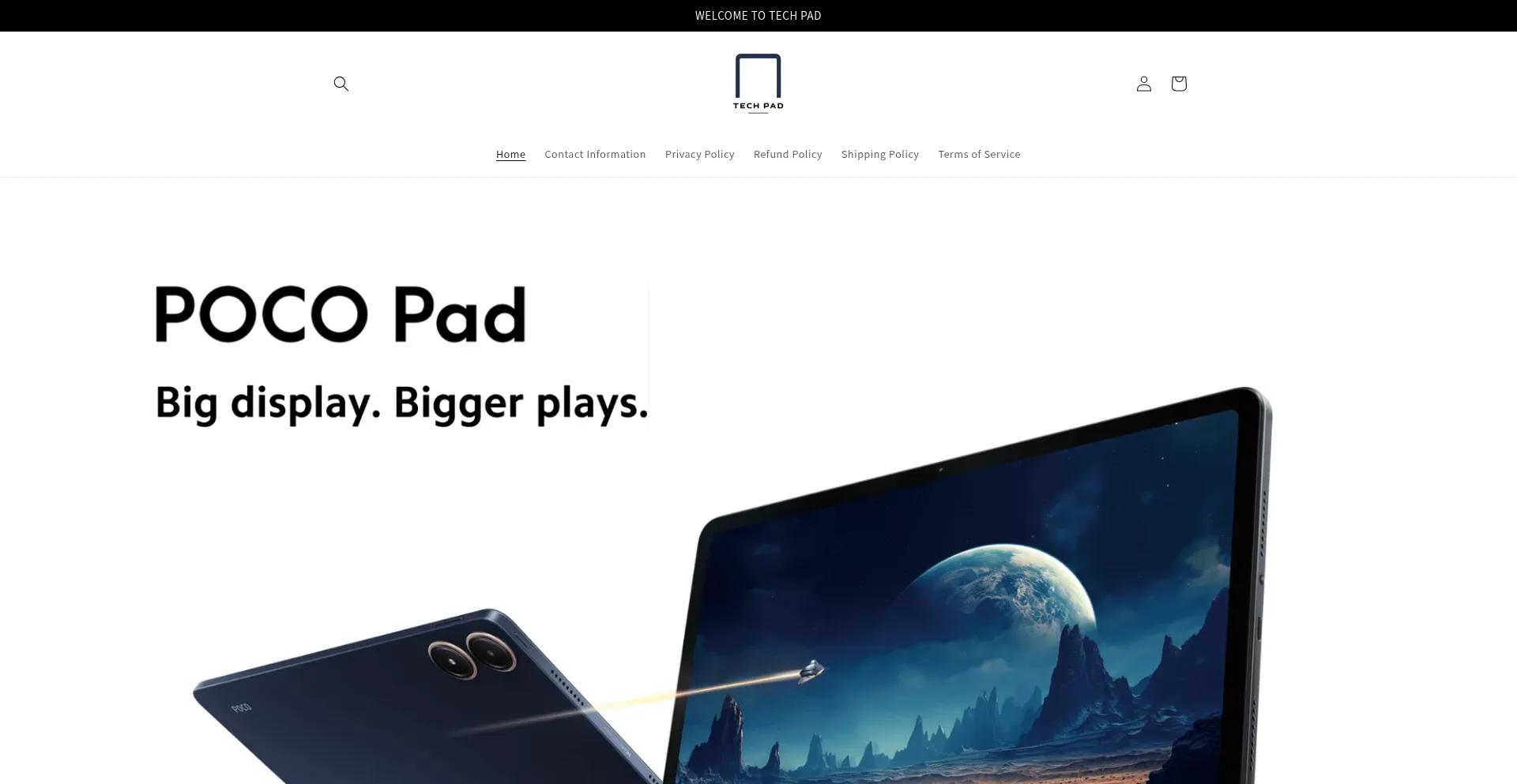 Website screenshot of The-tech-pad.com