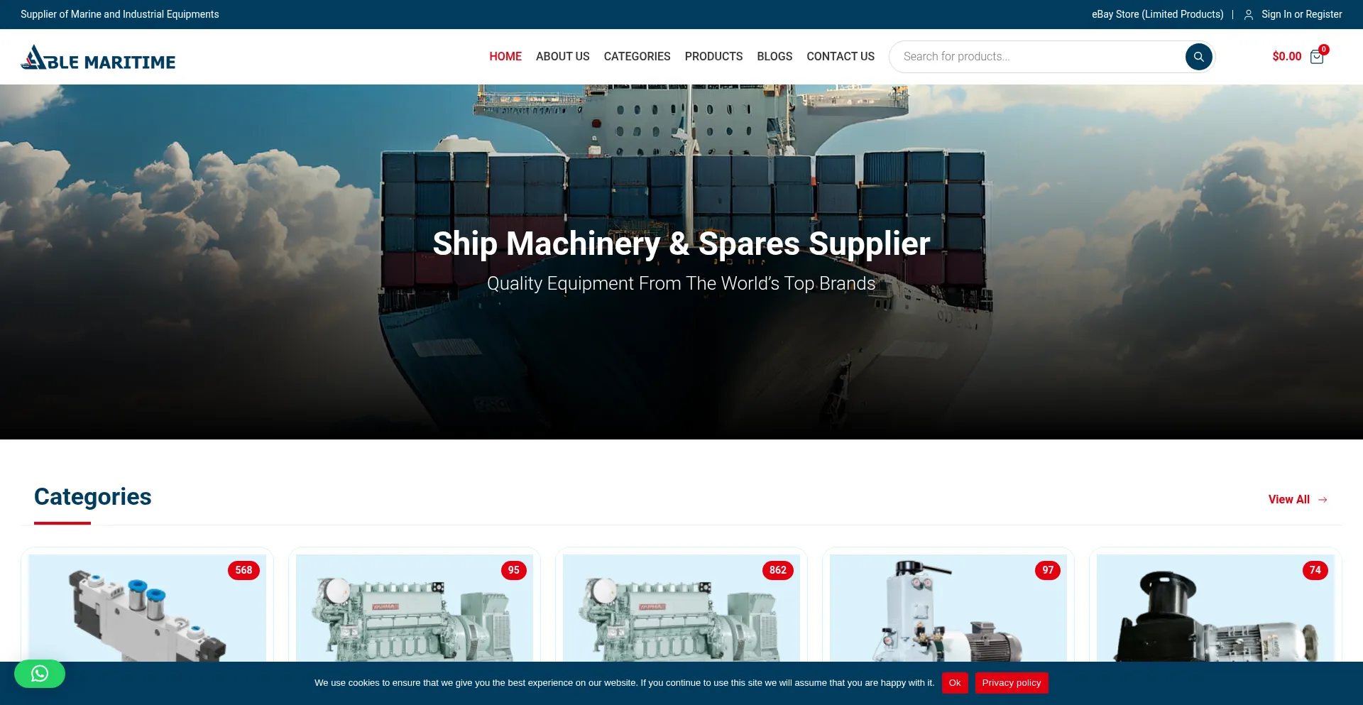 Theablemaritime.com Screenshot