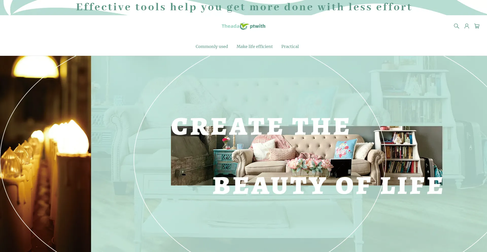 Website screenshot of Theadaptwith.com