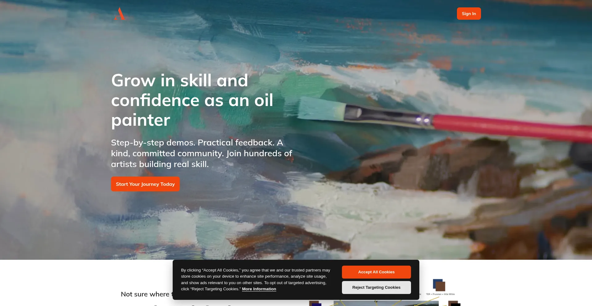 Theartjourney.co Screenshot