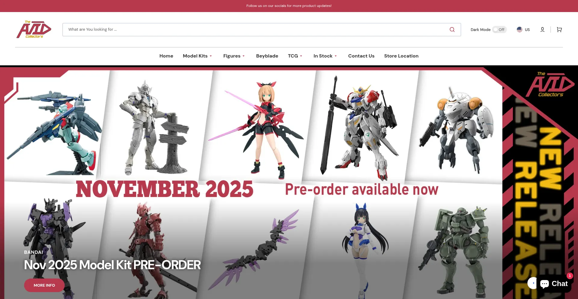 Website screenshot of Theavidcollectors.com