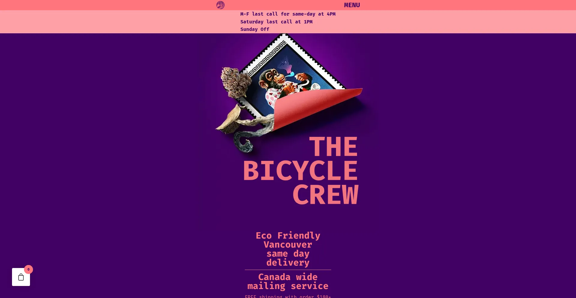 Website screenshot of Thebicyclecrew.com