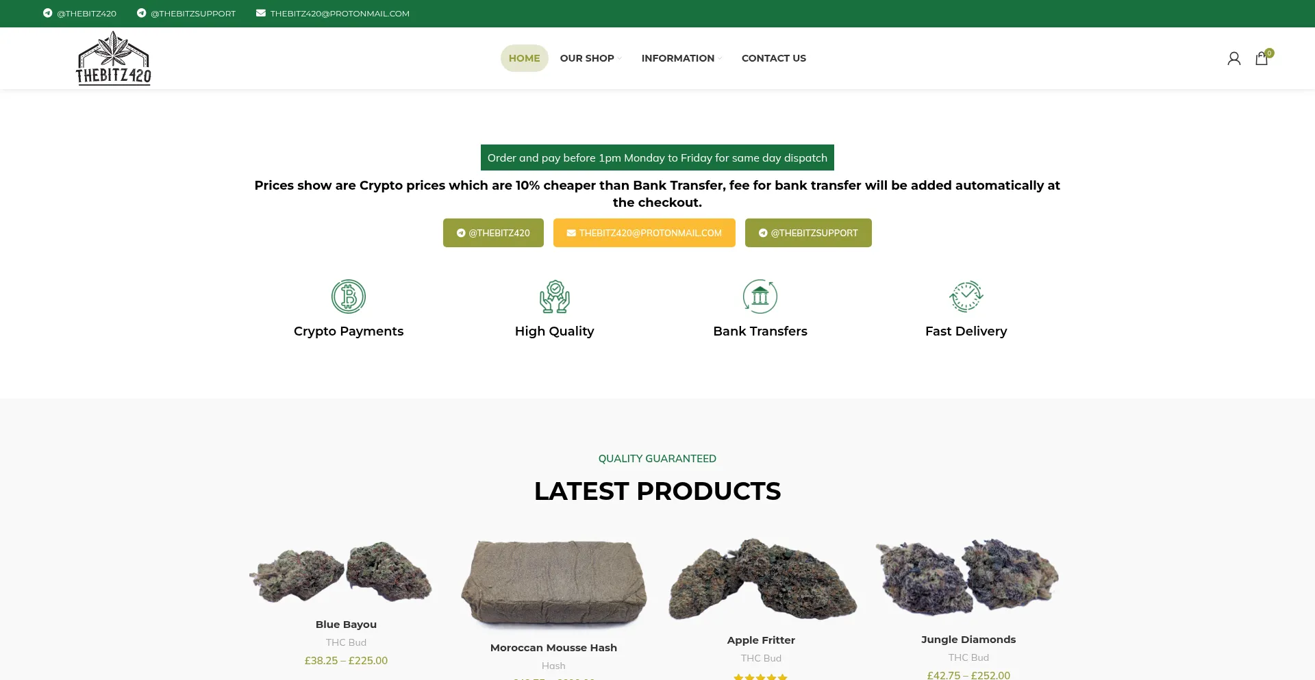 Thebitz420.info Screenshot