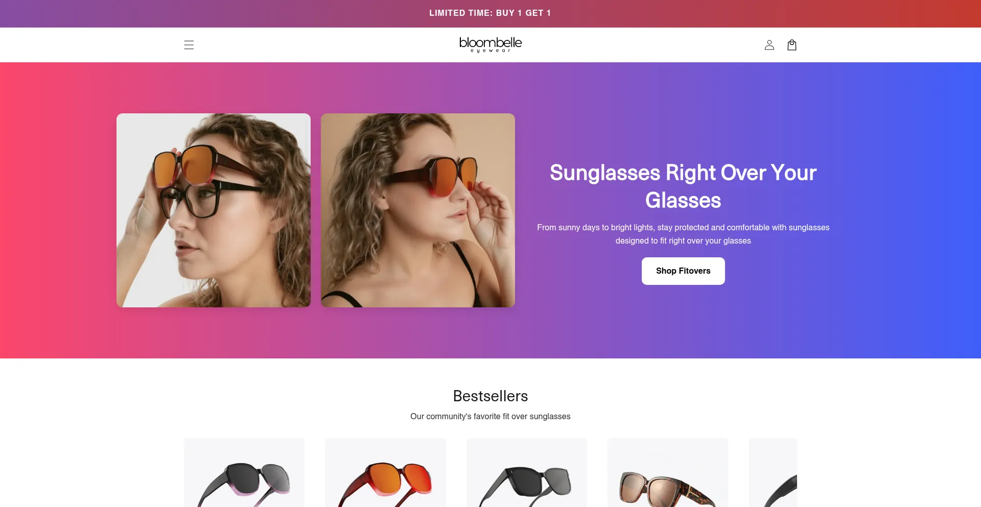 Website screenshot of Thebloombelle.com