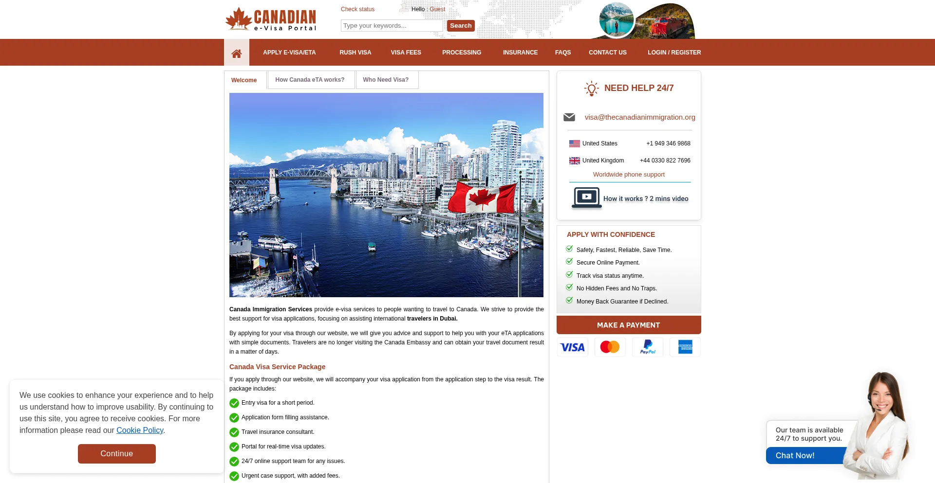 Thecanadianimmigration.org Screenshot