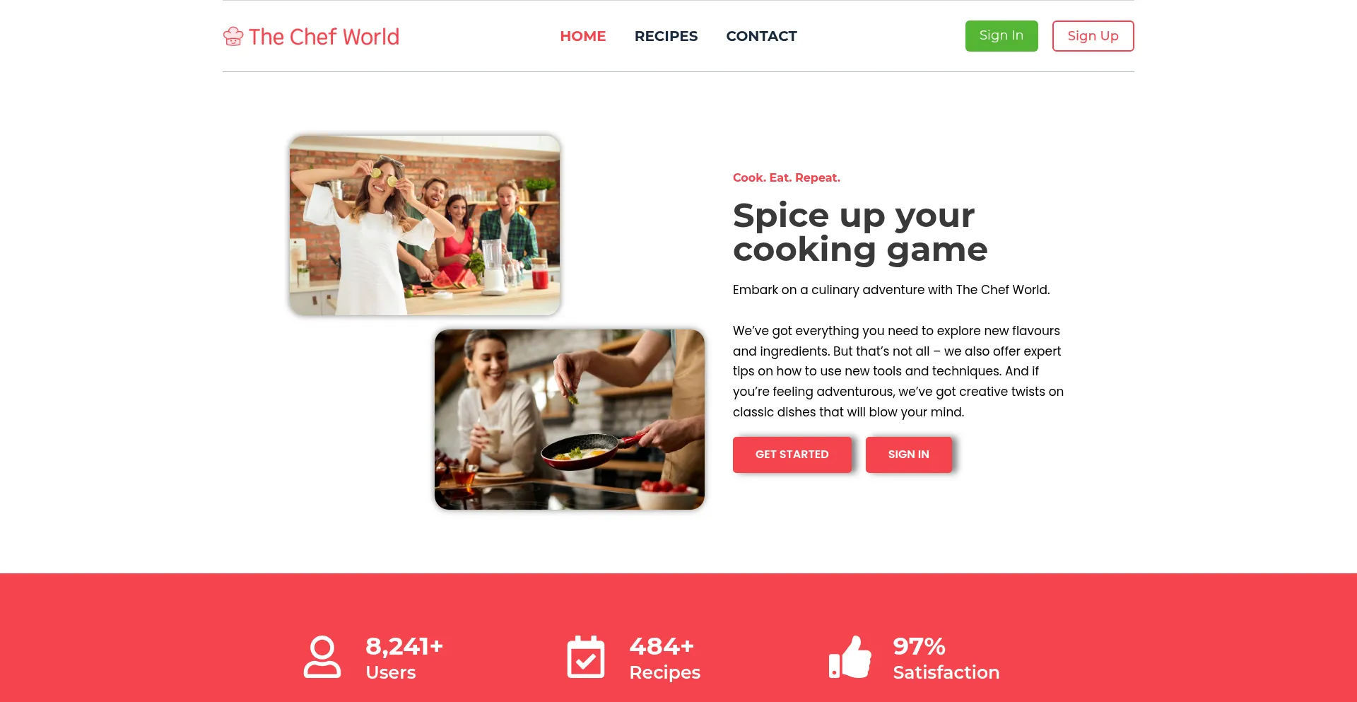 Thechefworld.com Screenshot