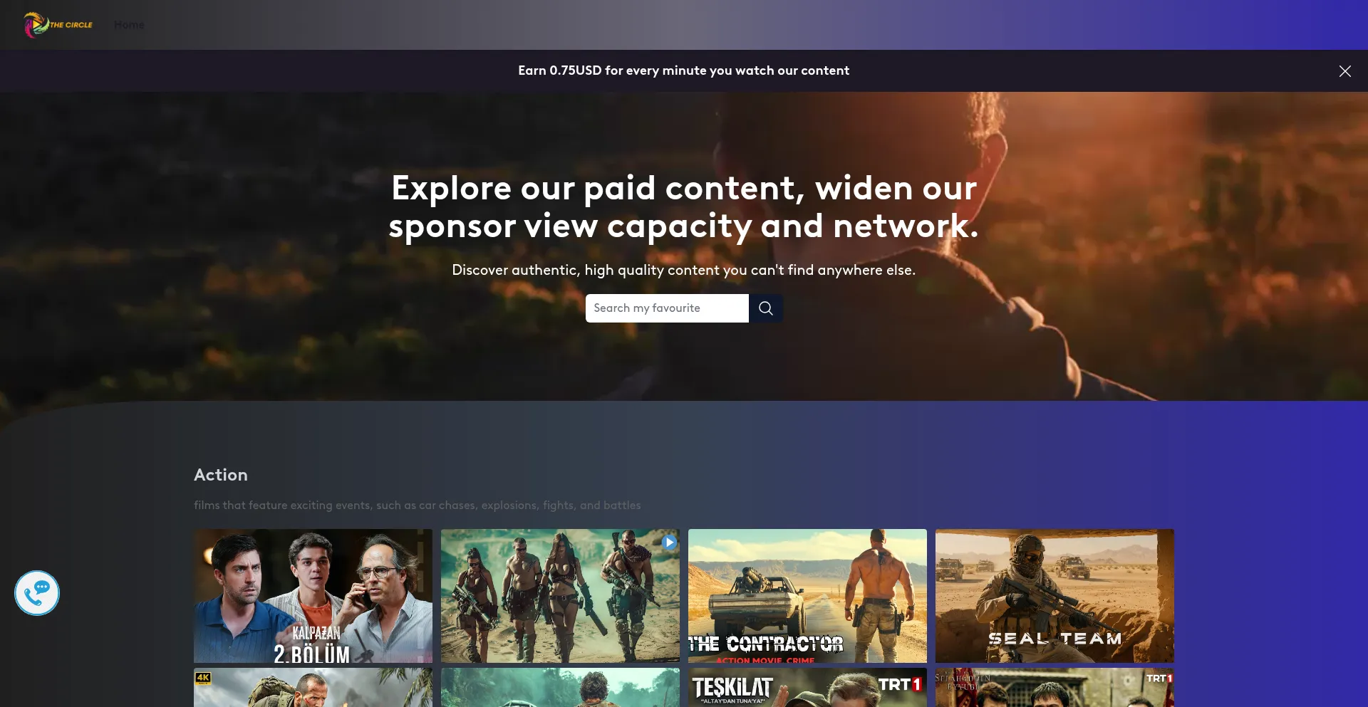 Website screenshot of Thecircleads.com