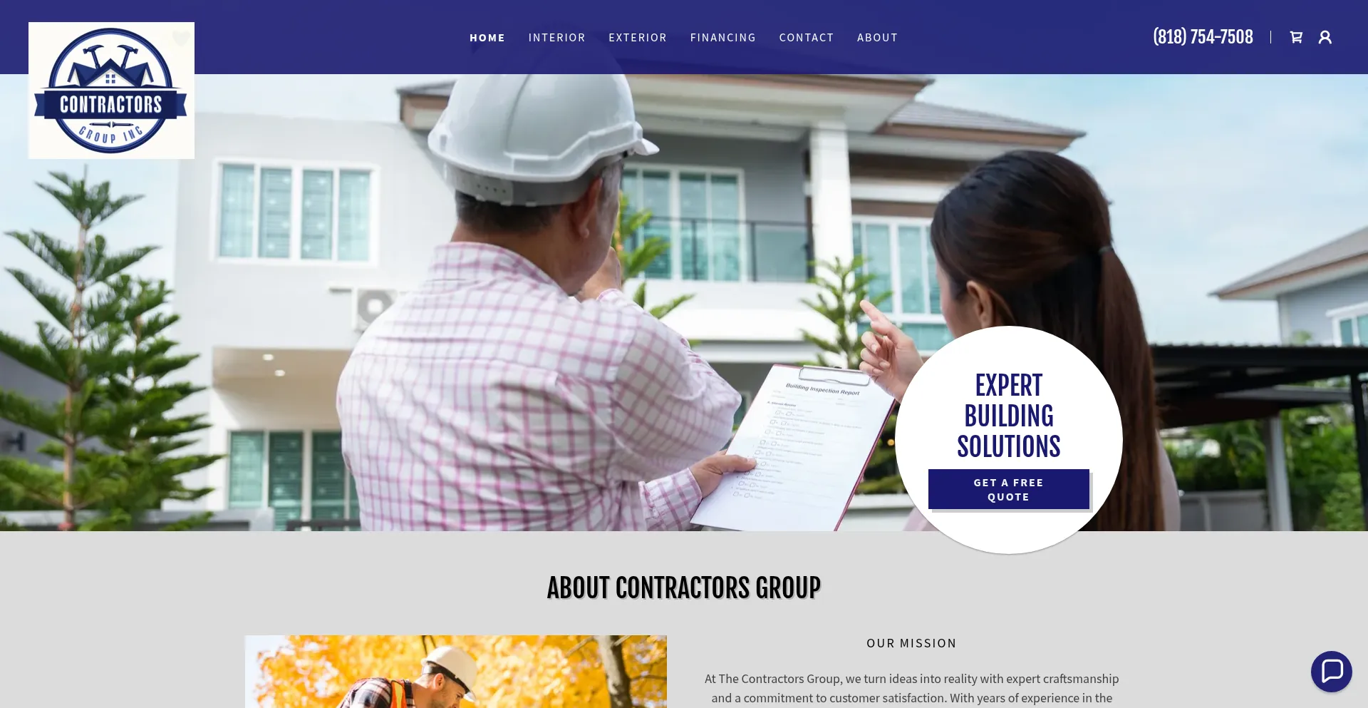 Thecontractorsgrp.com Screenshot