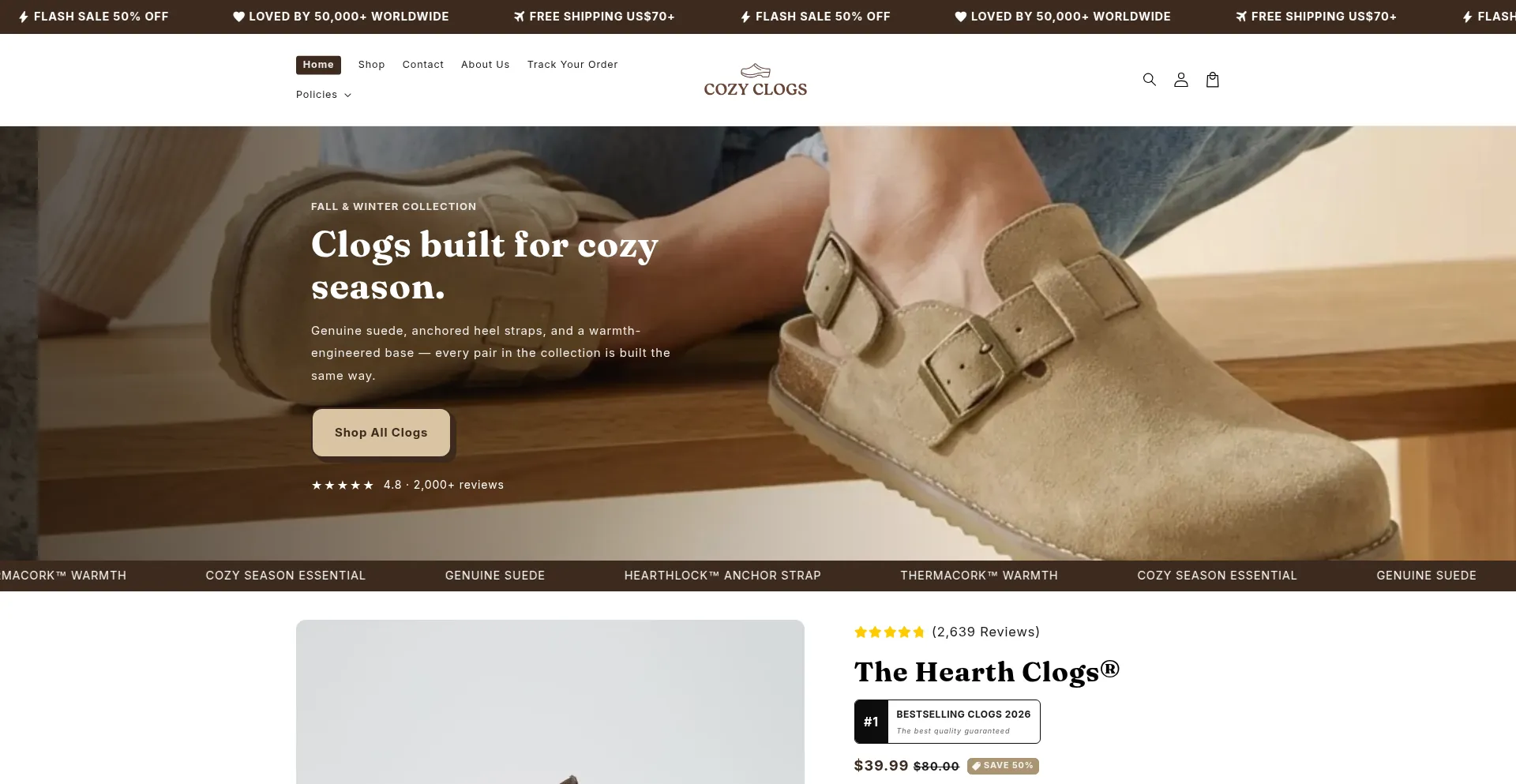 Thecozyclogs.com