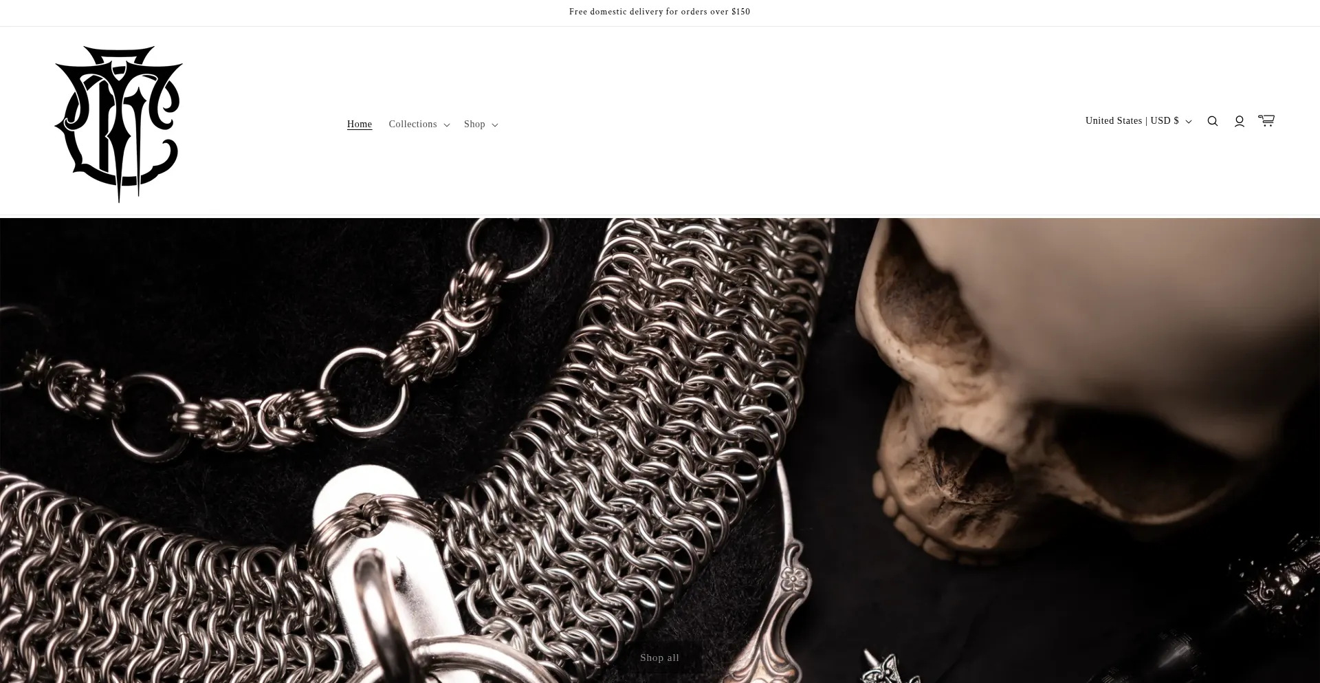 Website screenshot of Thecrimsonfingers.com