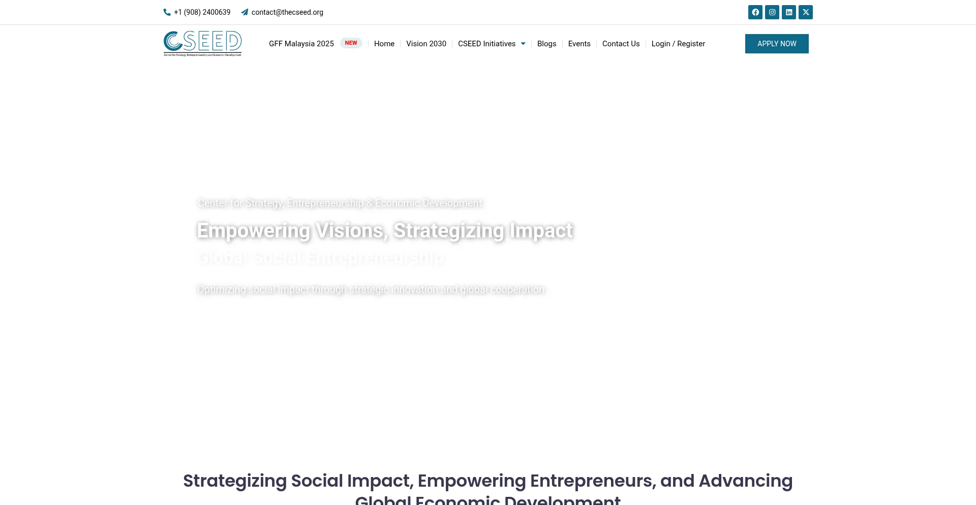 Thecseed.org Screenshot