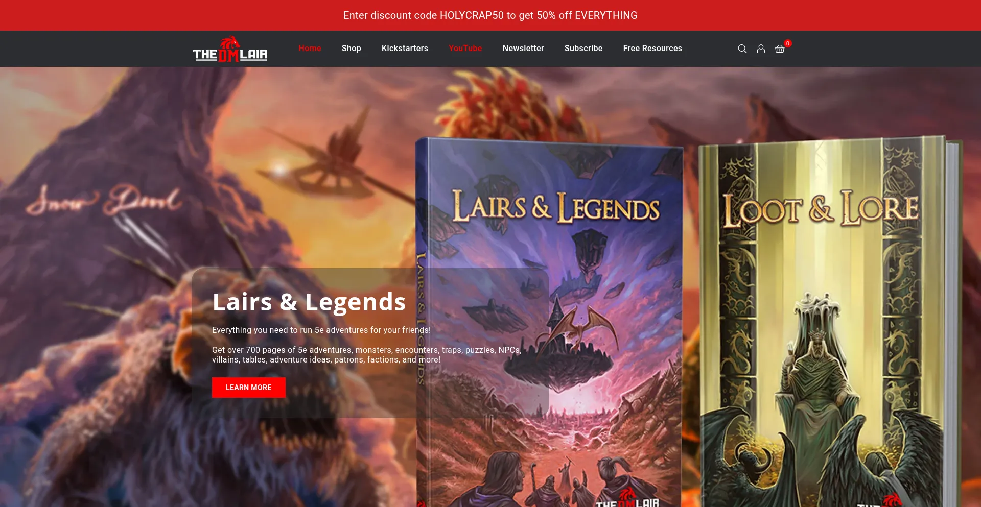 Website screenshot of Thedmlair.com