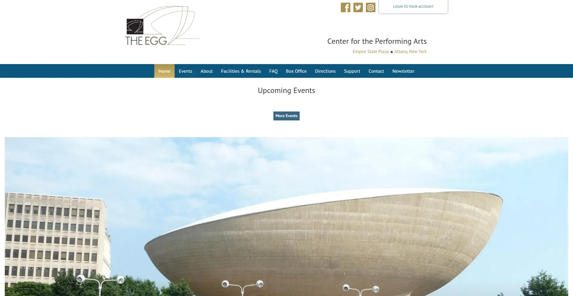 Website screenshot of Theegg.org
