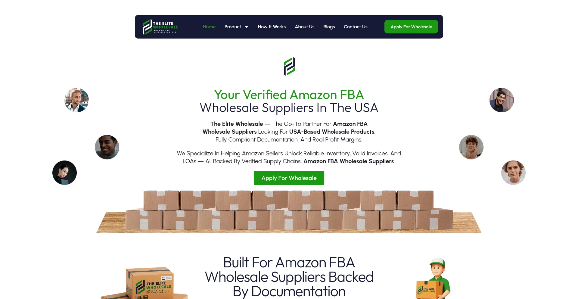 Website screenshot of Theelitewholesale.com