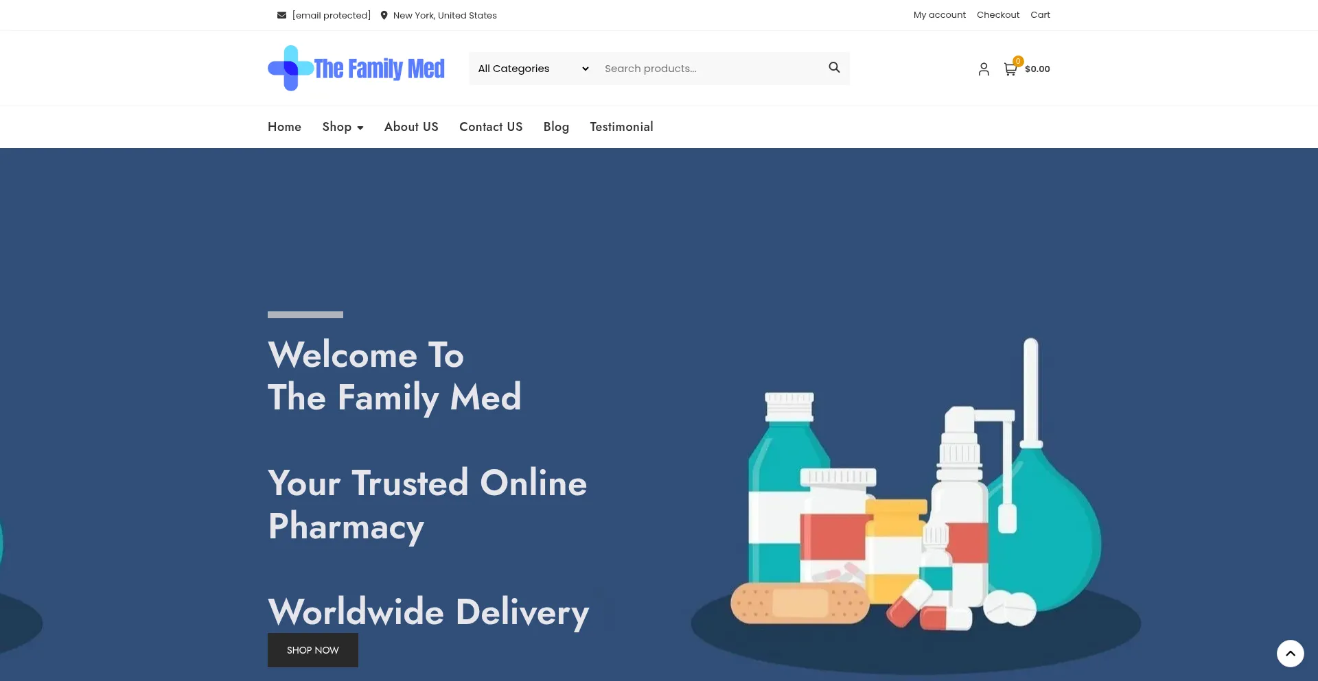 Website screenshot of Thefamilymed.com