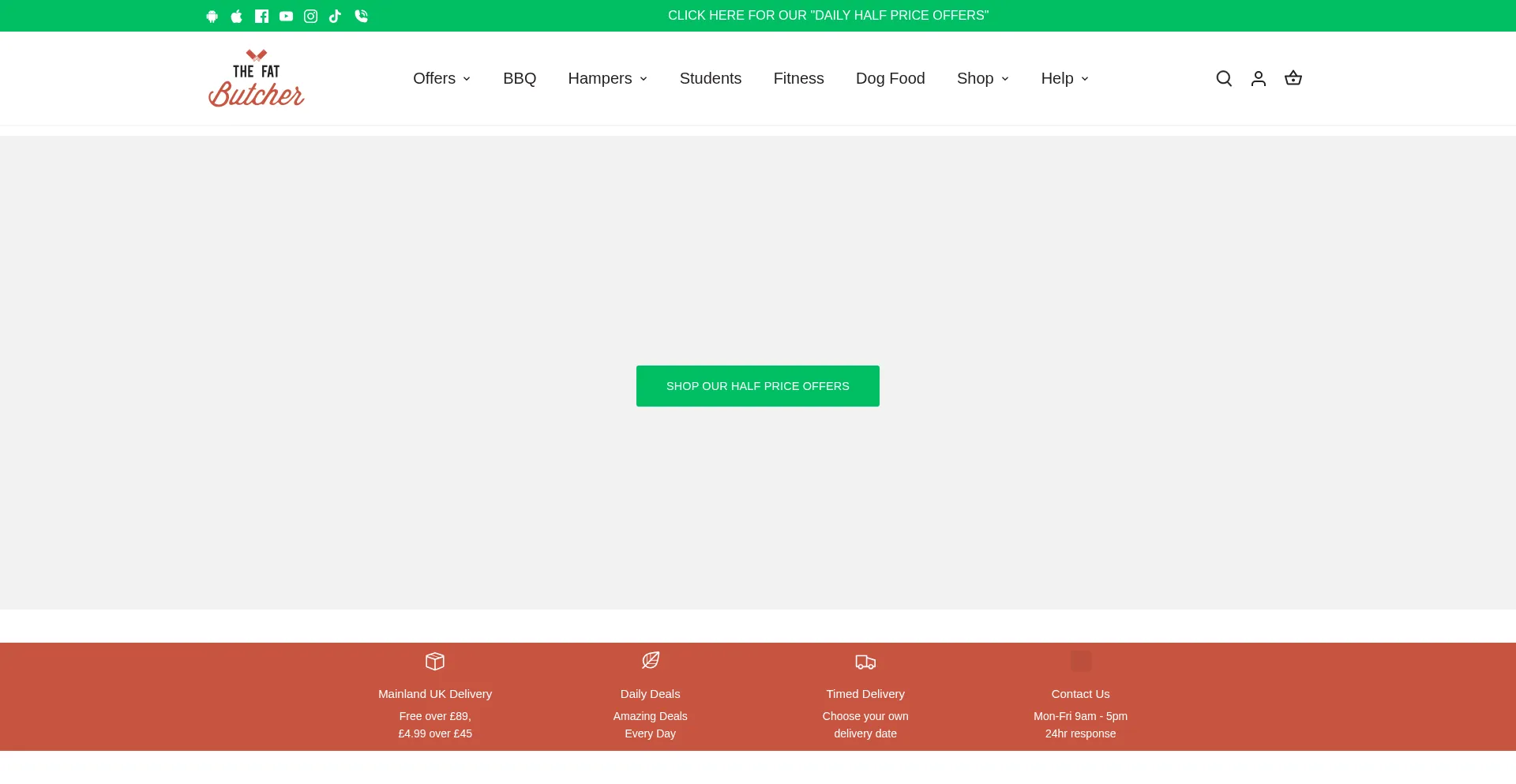 Thefatbutcher.co.uk Screenshot