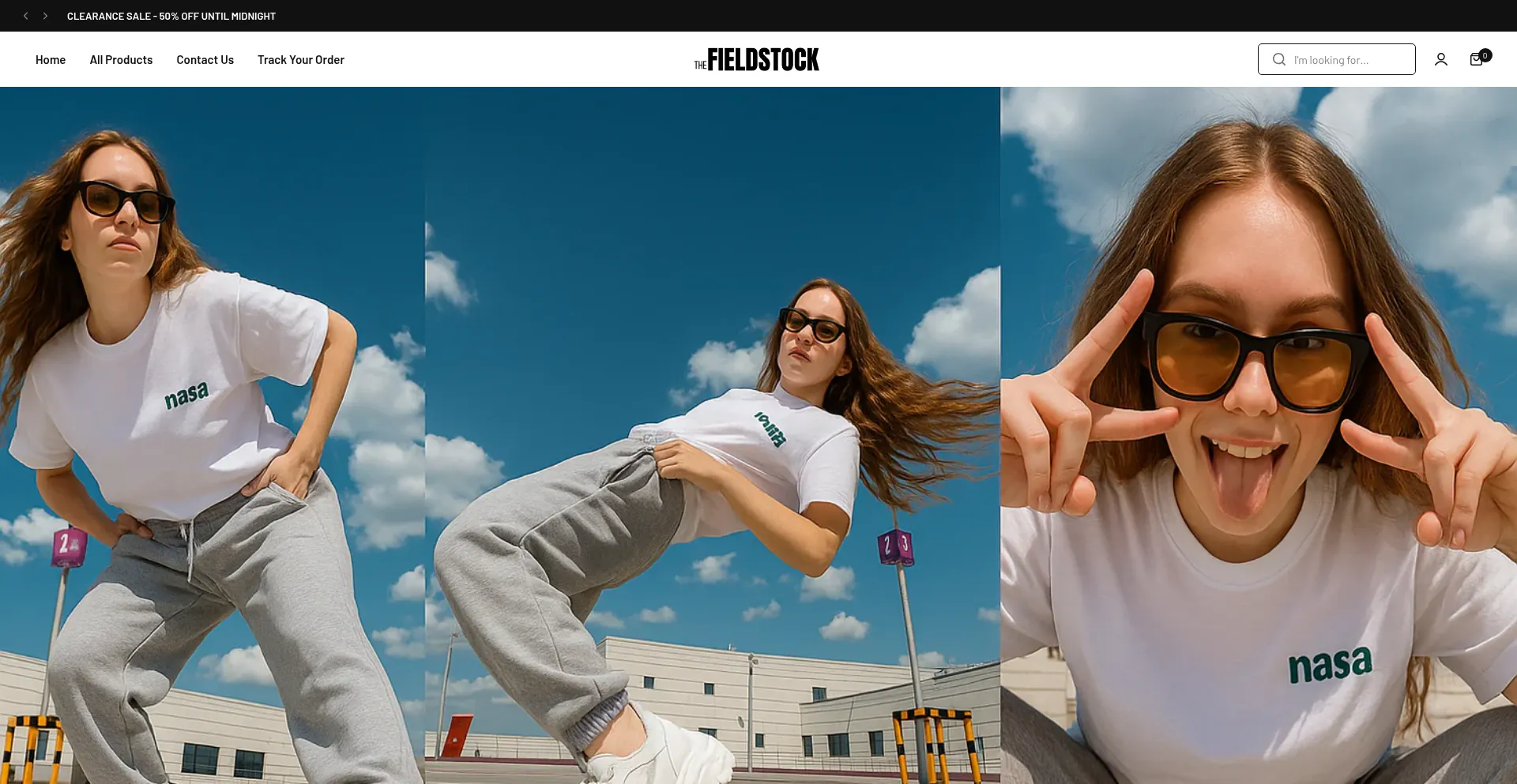 Website screenshot of Thefieldstock.com
