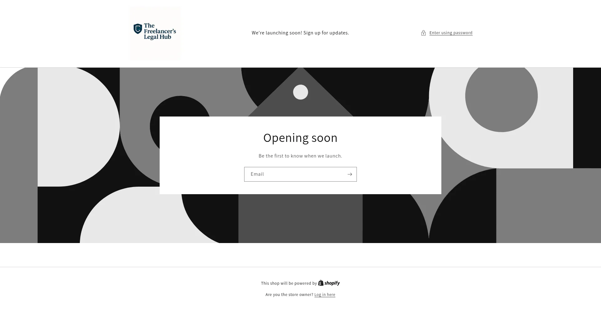 Website screenshot of Thefreelancerslegalhub.com