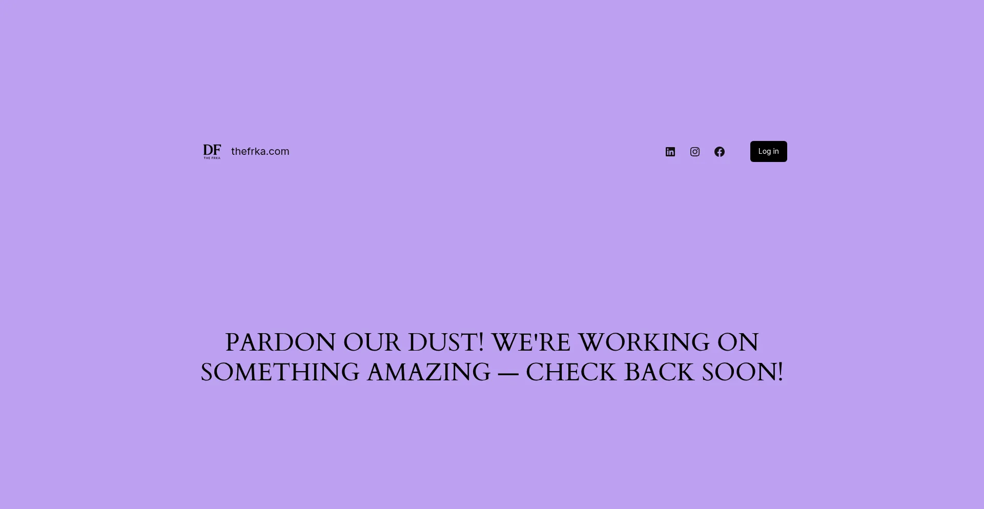 Website screenshot of Thefrka.com