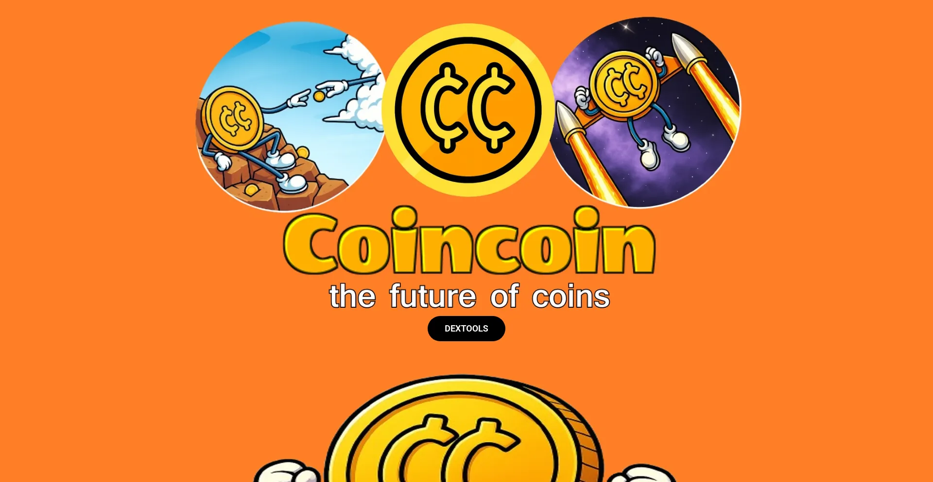 Website screenshot of Thefutureofcoins.xyz