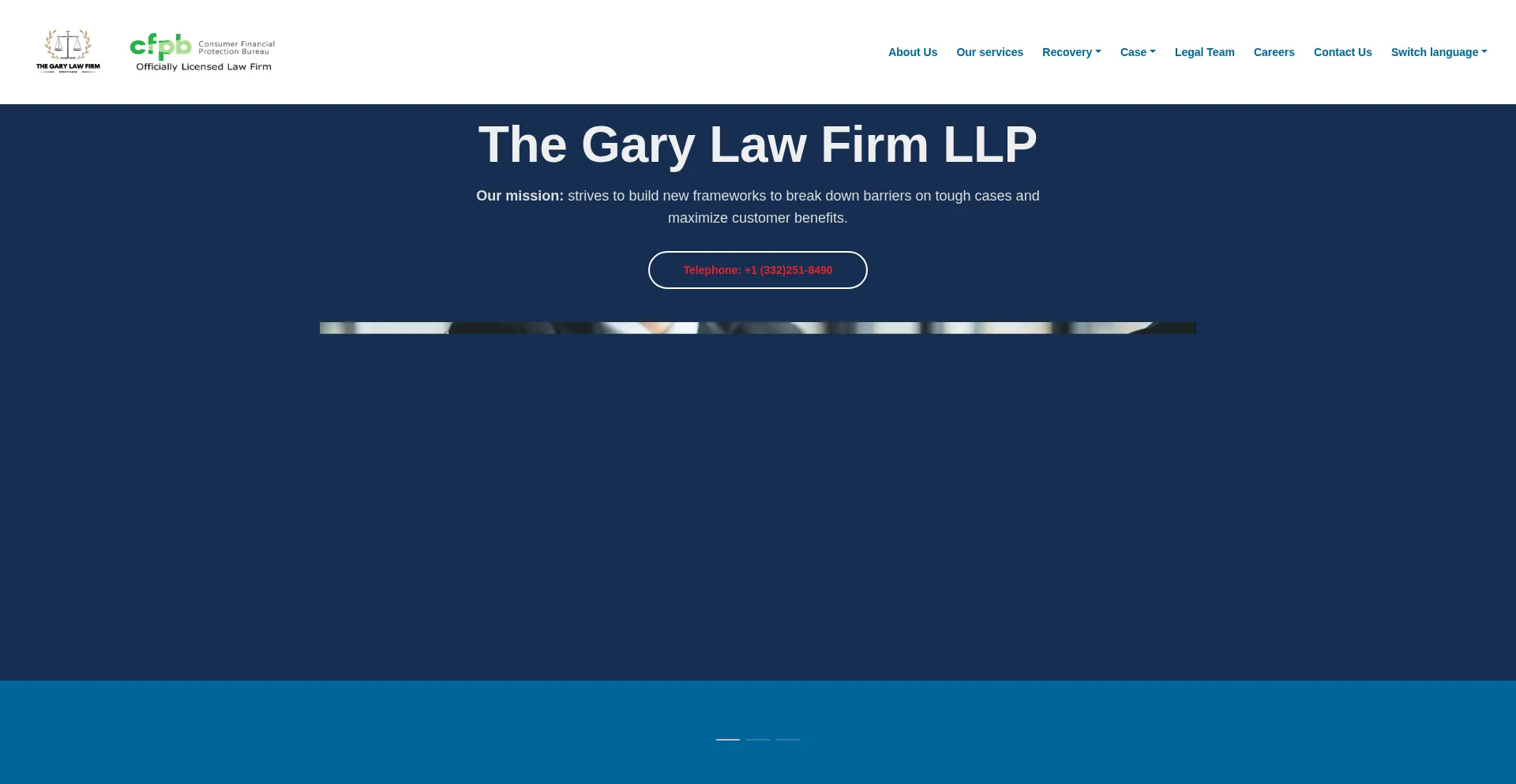 Website screenshot of Thegarylf.com