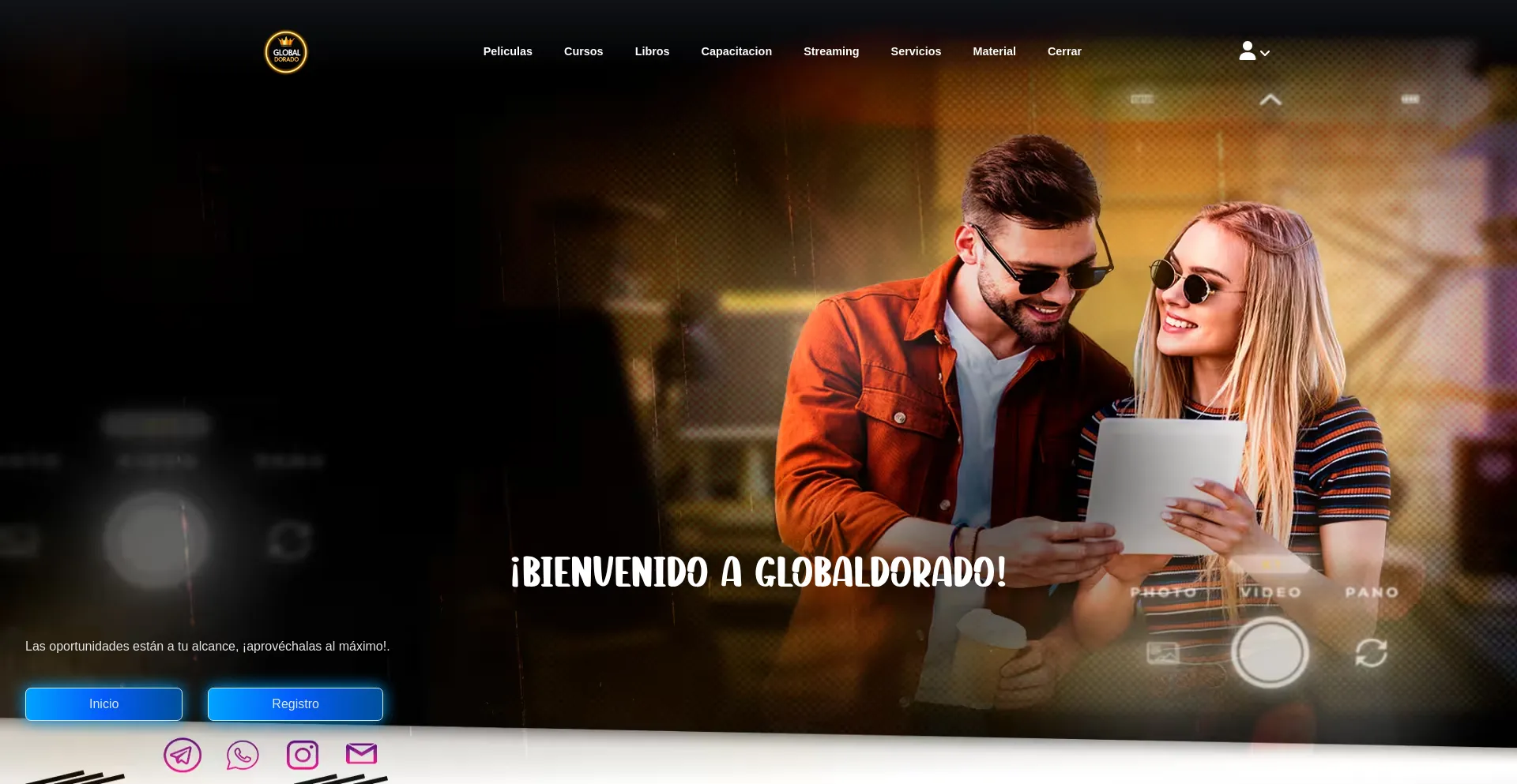 Website screenshot of Theglobaldorado.com