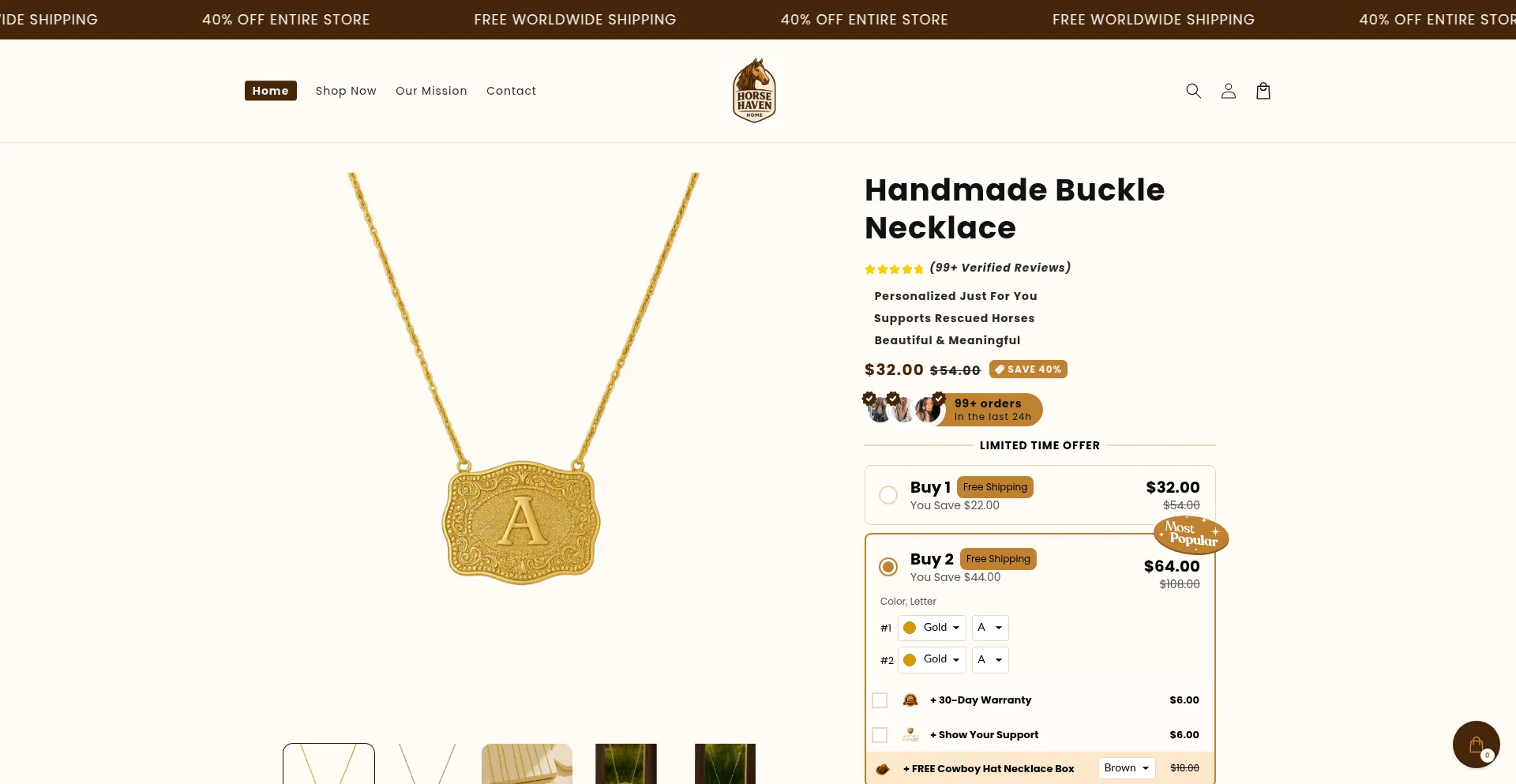 Thehorsehavenhome.com Screenshot