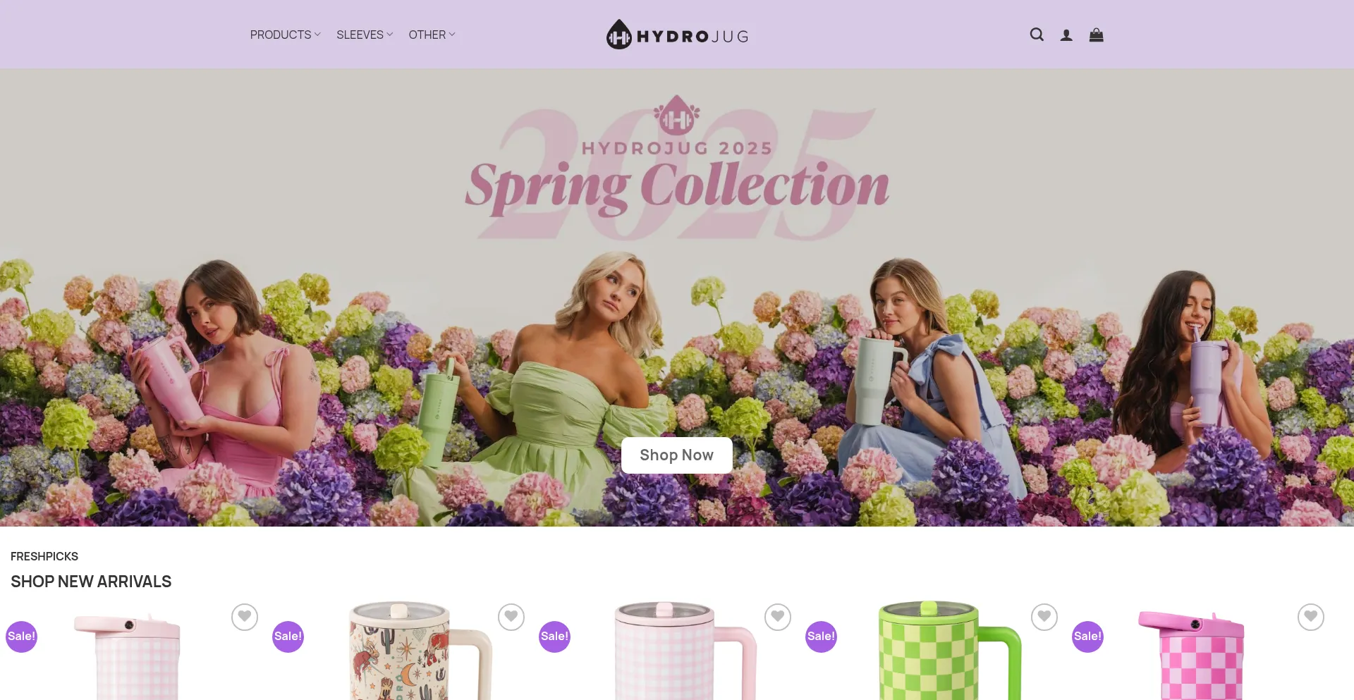 Website screenshot of Thehyydrojug.com