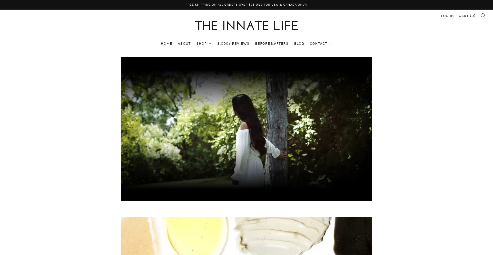 Website screenshot of Theinnatelife.com