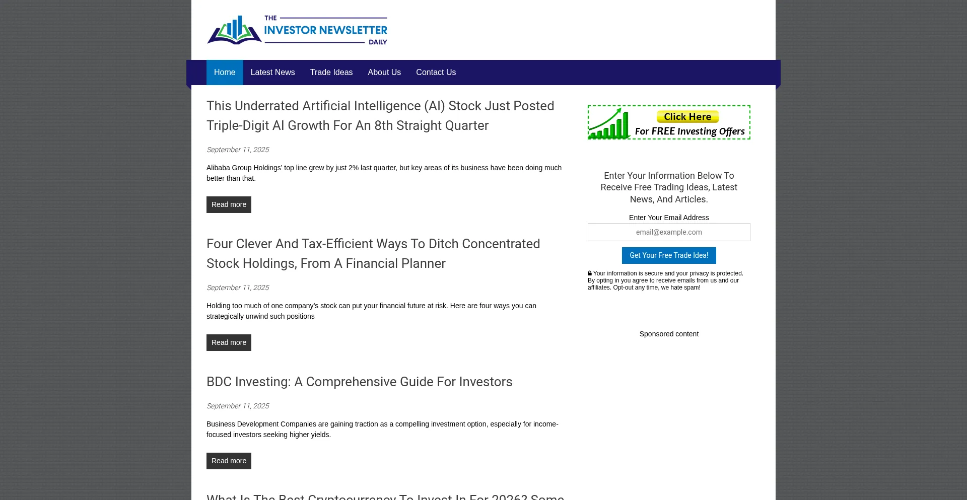 Is Theinvestornewsletterdaily.com Safe?