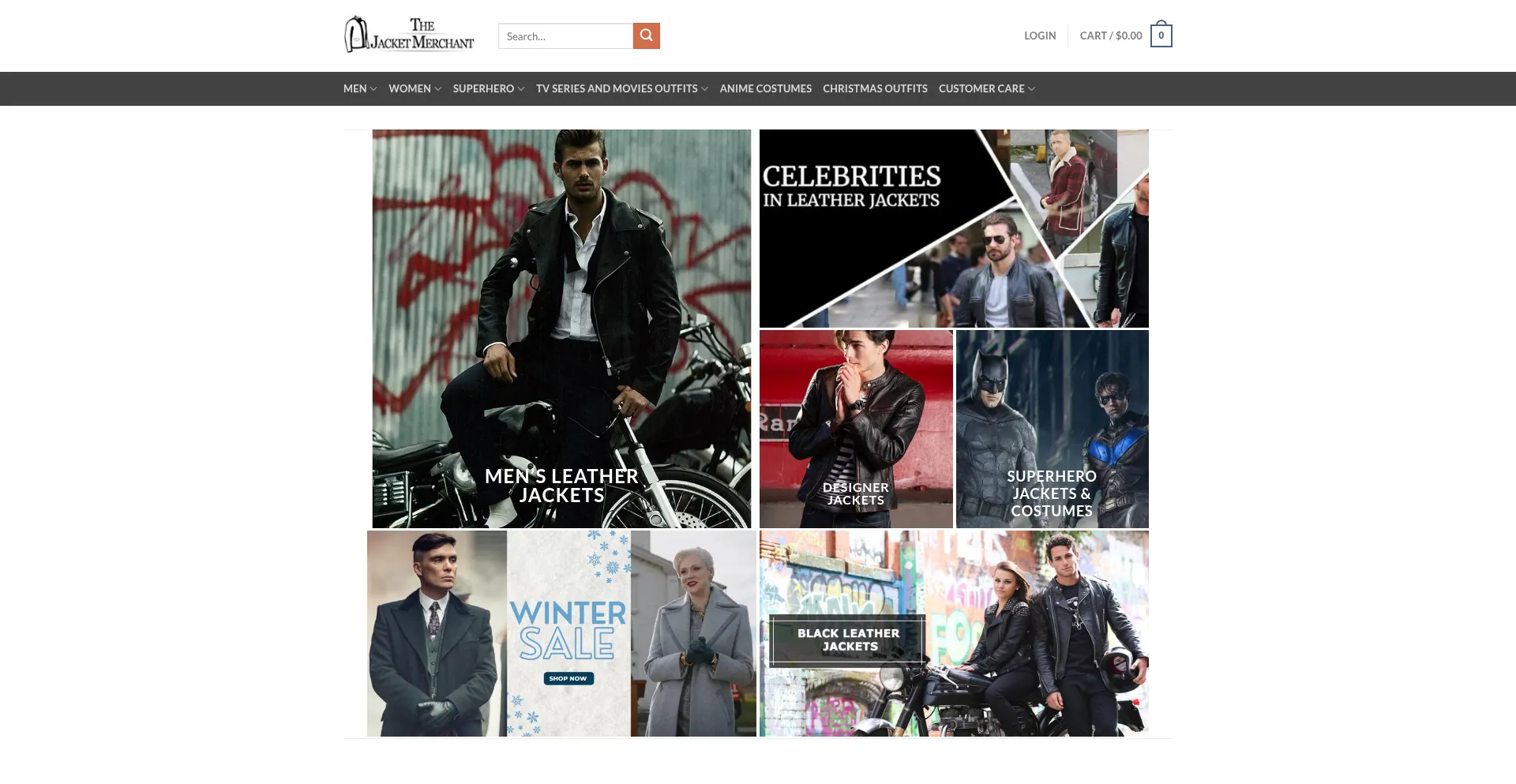 Thejacketmerchant.com Screenshot