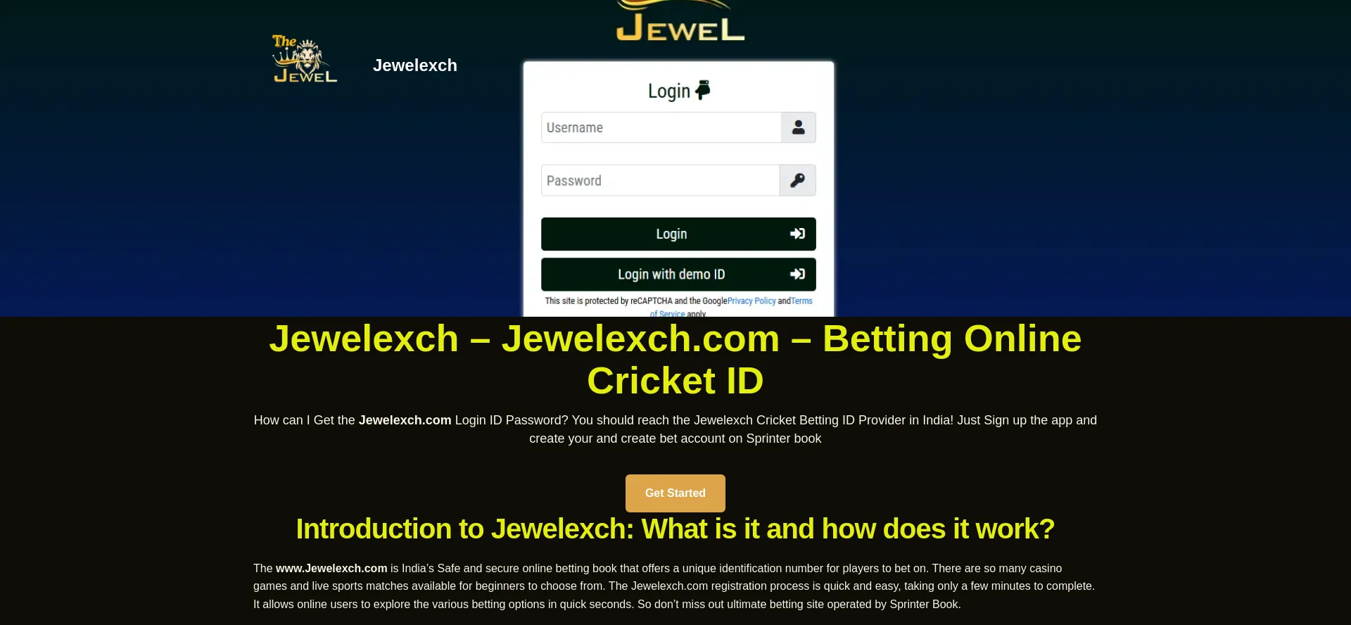 Website screenshot of Thejewelexch.com