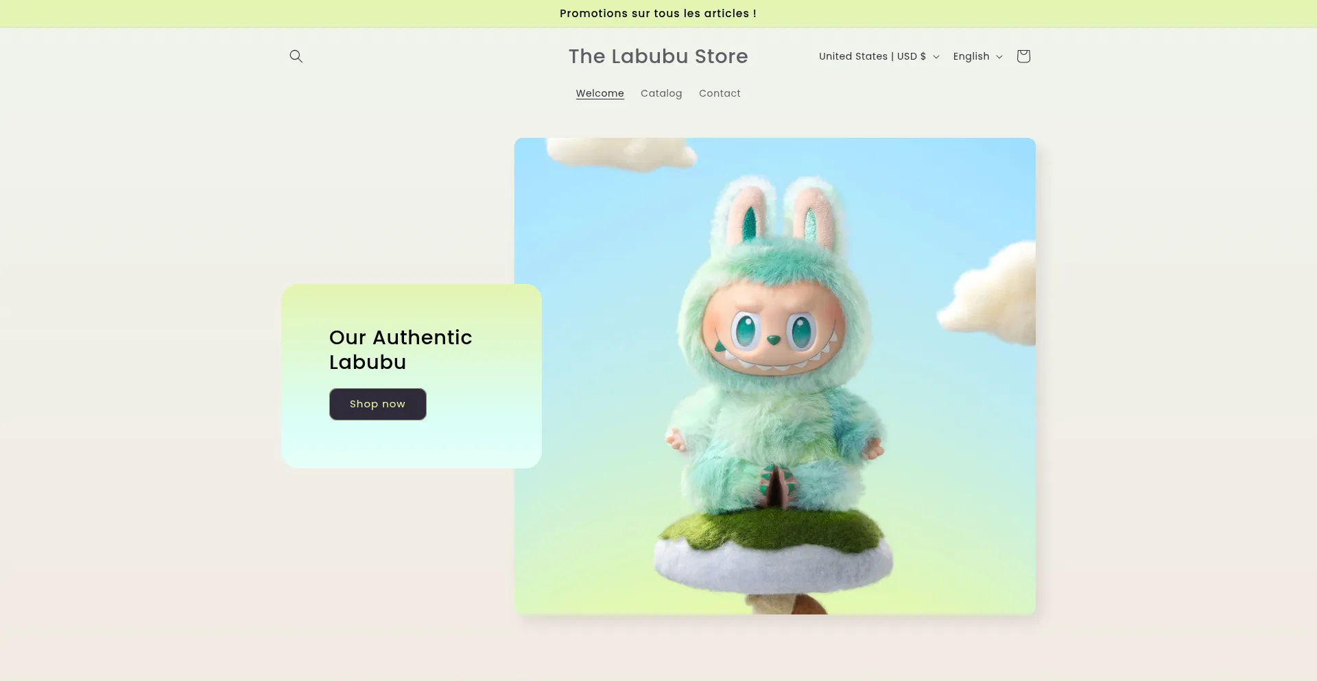 Thelabubustore.fr Screenshot