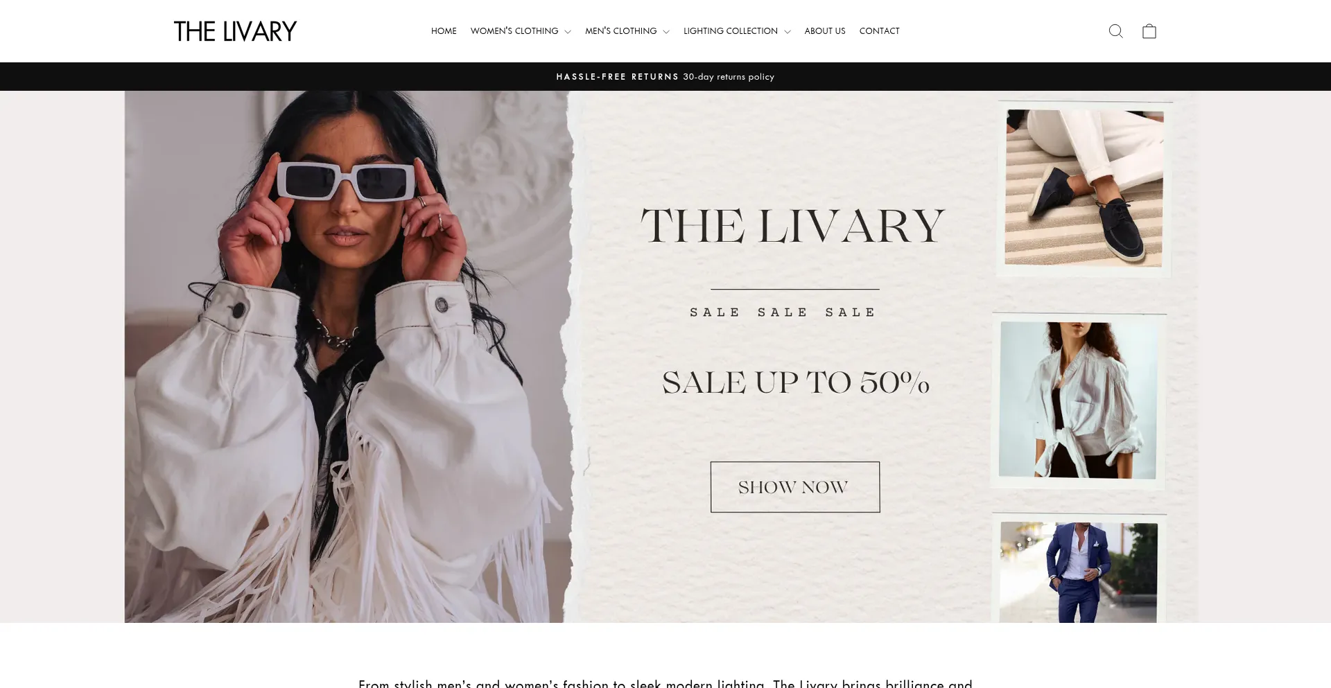 Website screenshot of Thelivary.co.uk