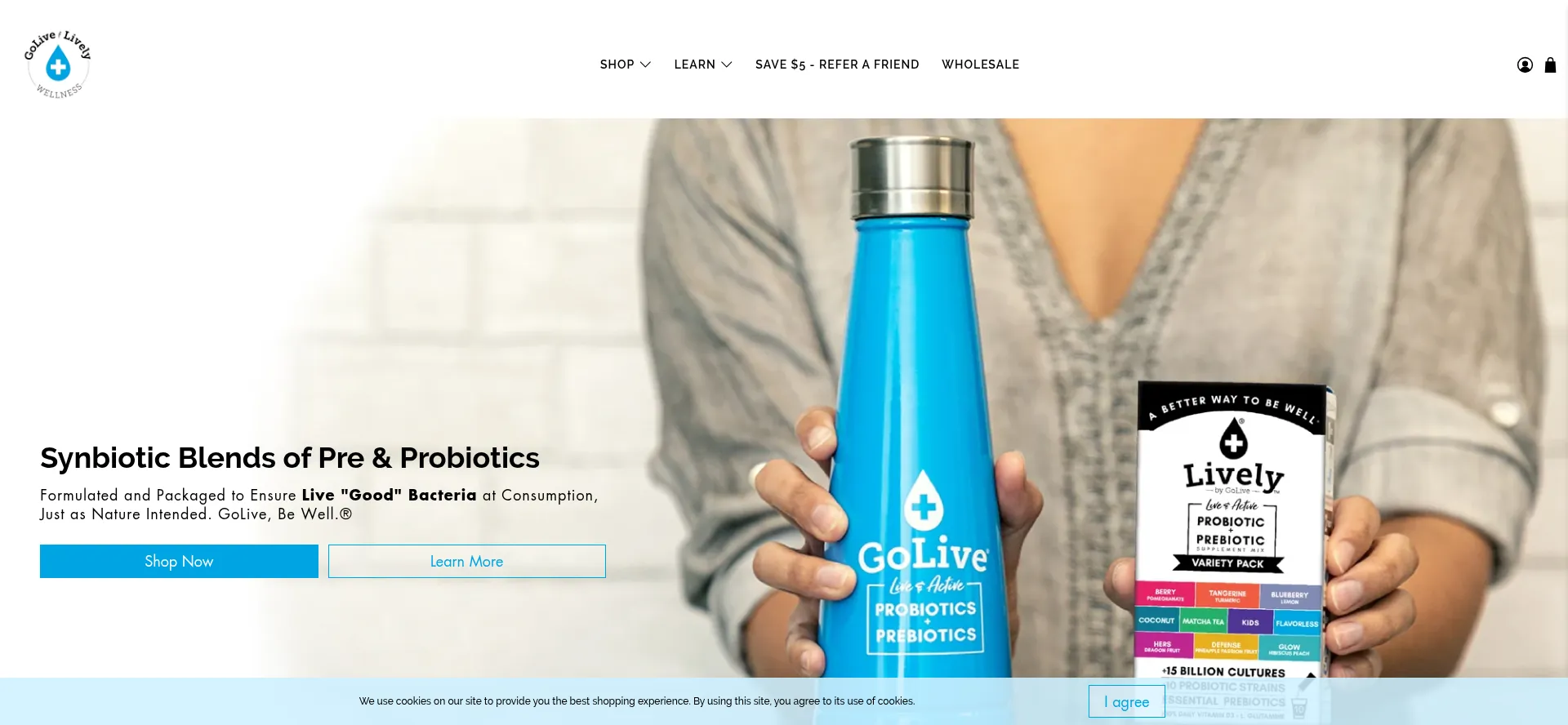 Website screenshot of Thelivelybrand.com