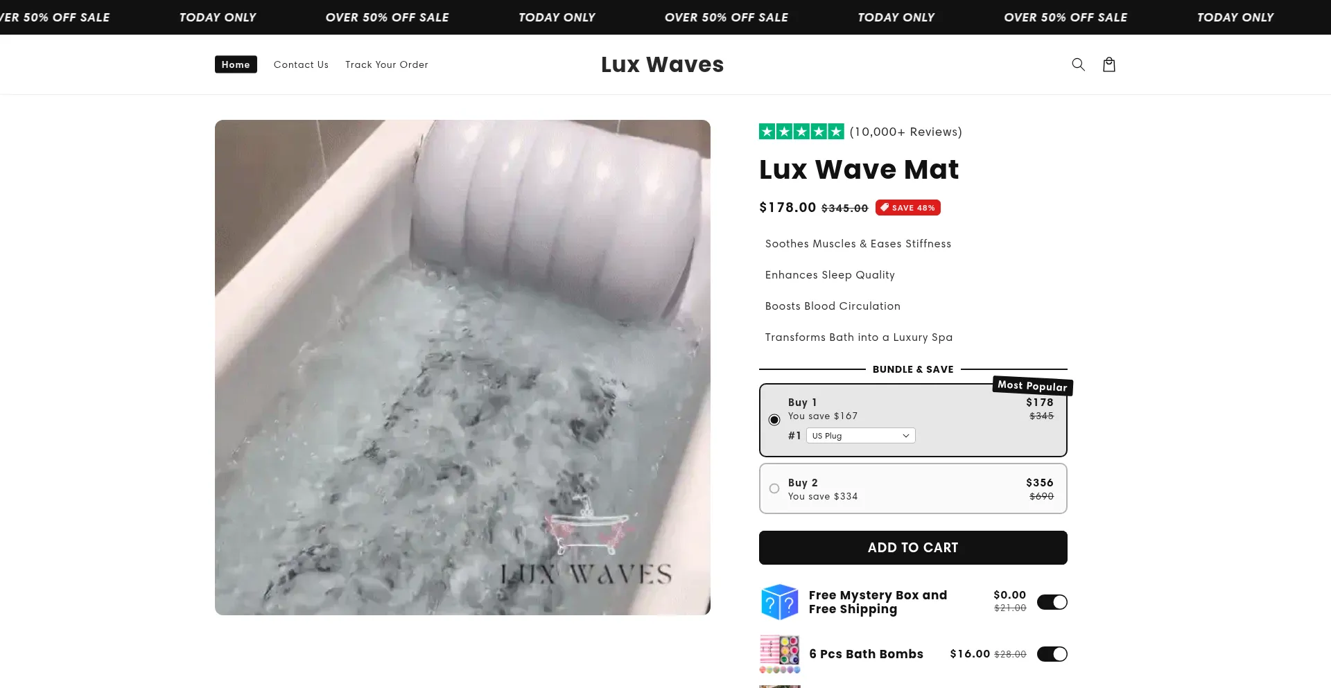 Website screenshot of Theluxwaves.com