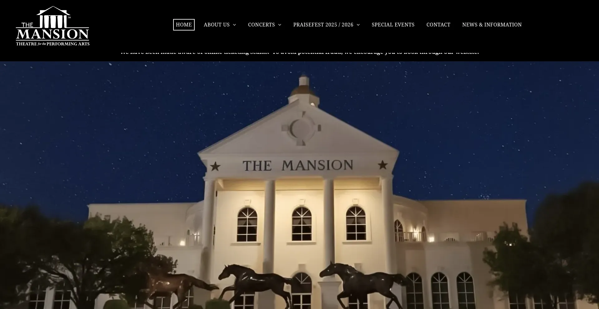 Themansiontheatre.com Screenshot