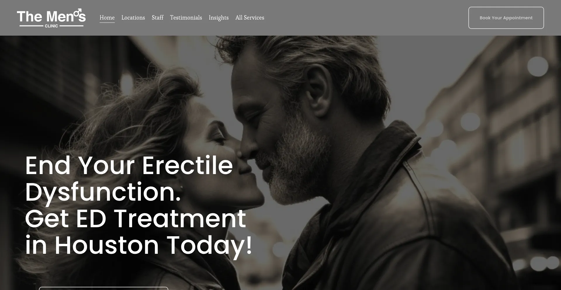 Website screenshot of Themensclinic.com