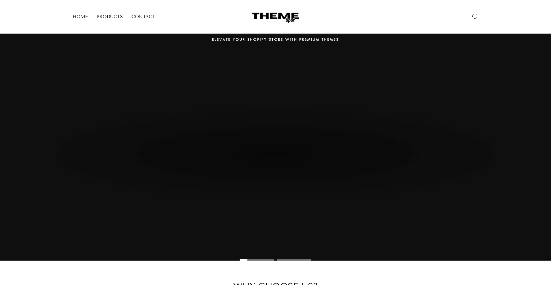 Website screenshot of Themespot.shop