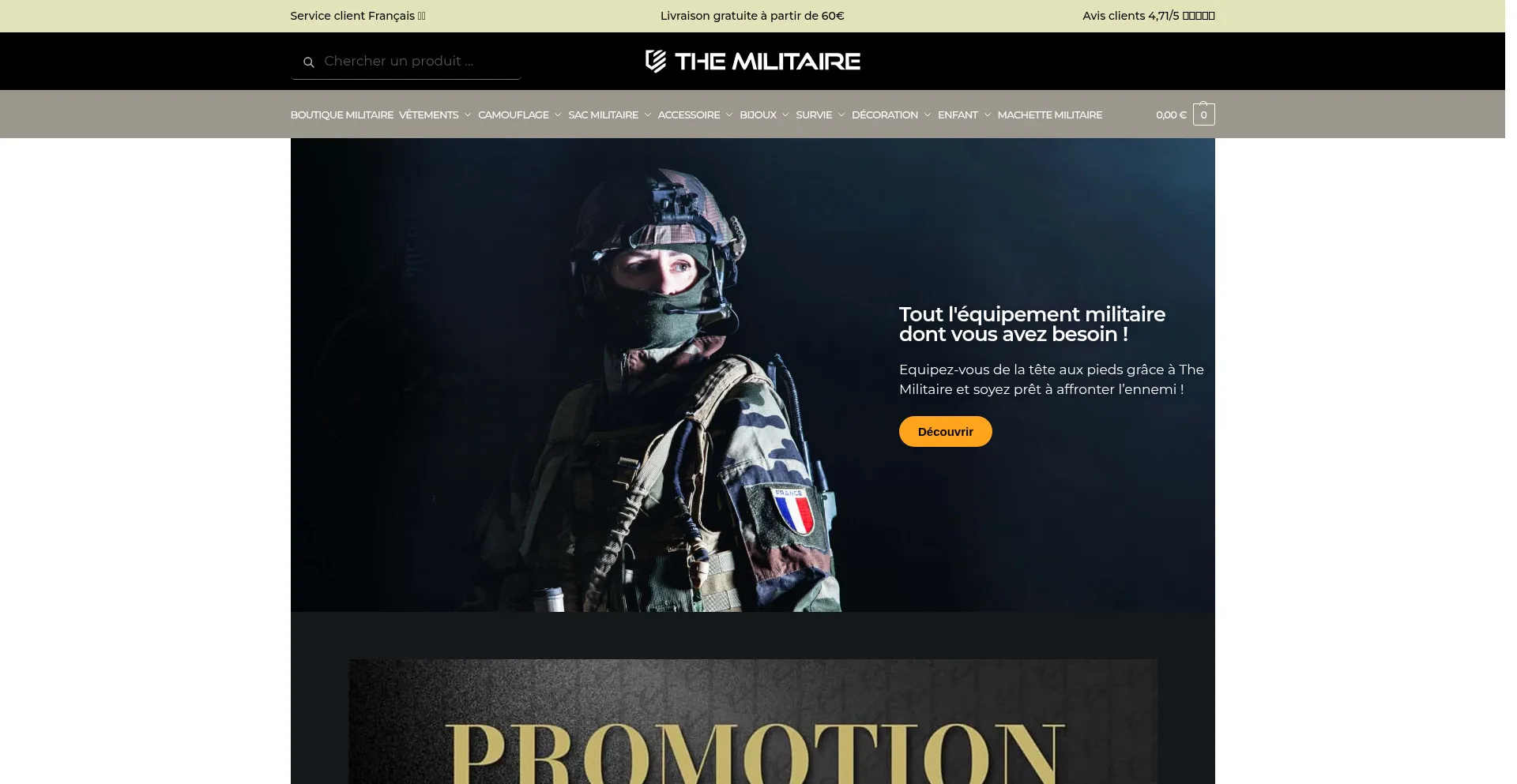 Themilitaire.com Screenshot