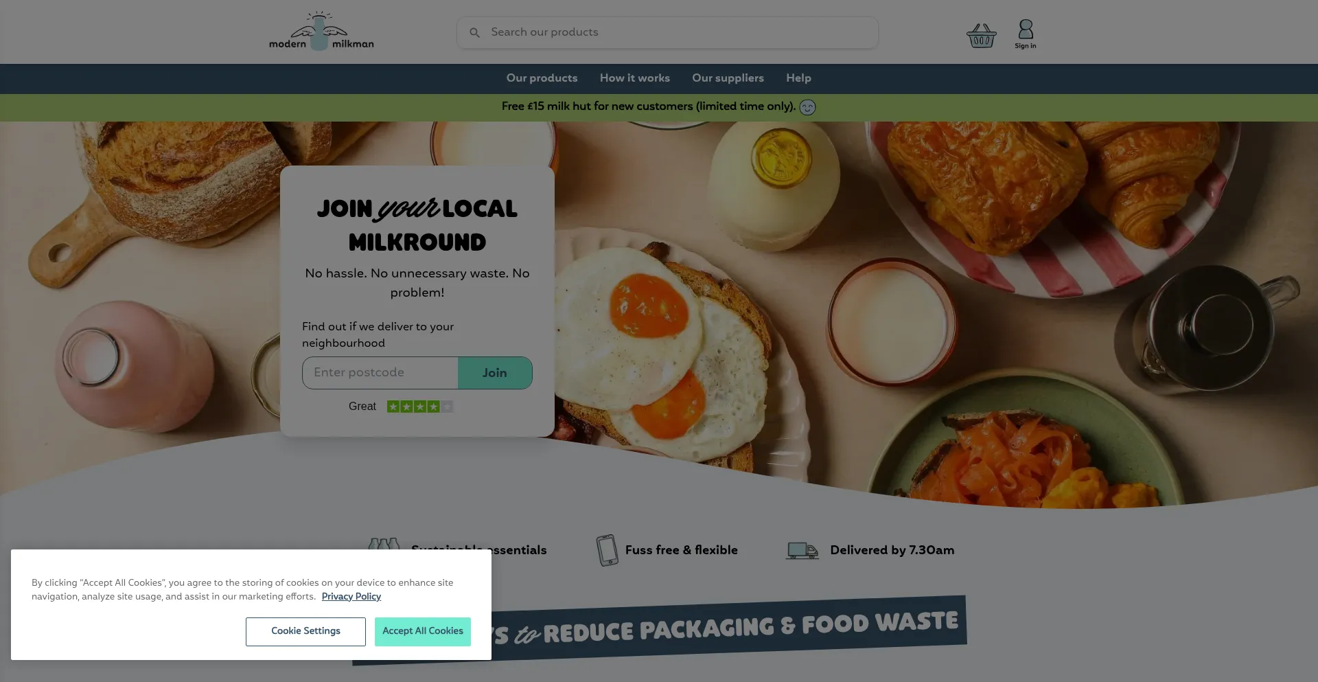 Themodernmilkman.co.uk Screenshot