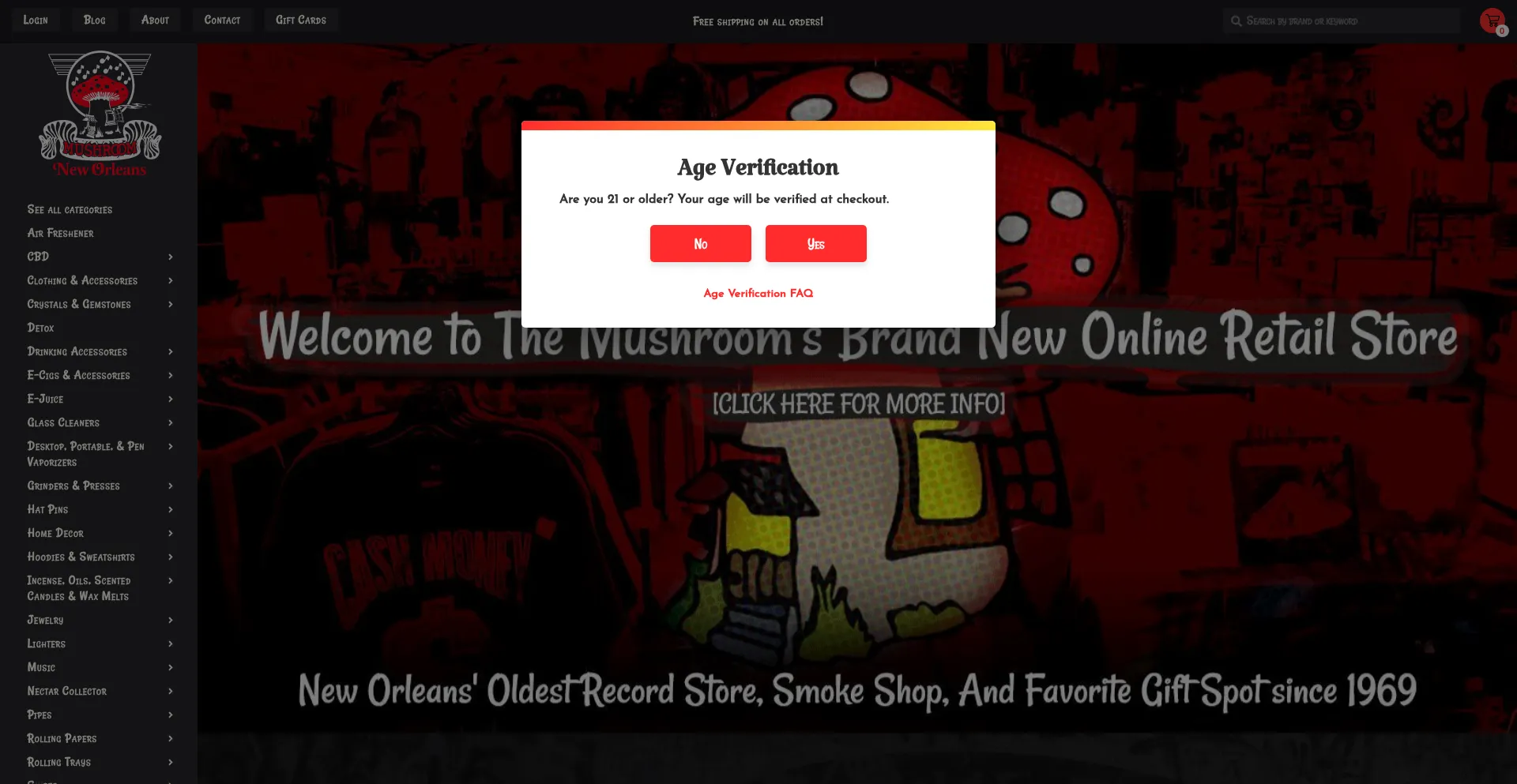 Themushroomnola.com Screenshot