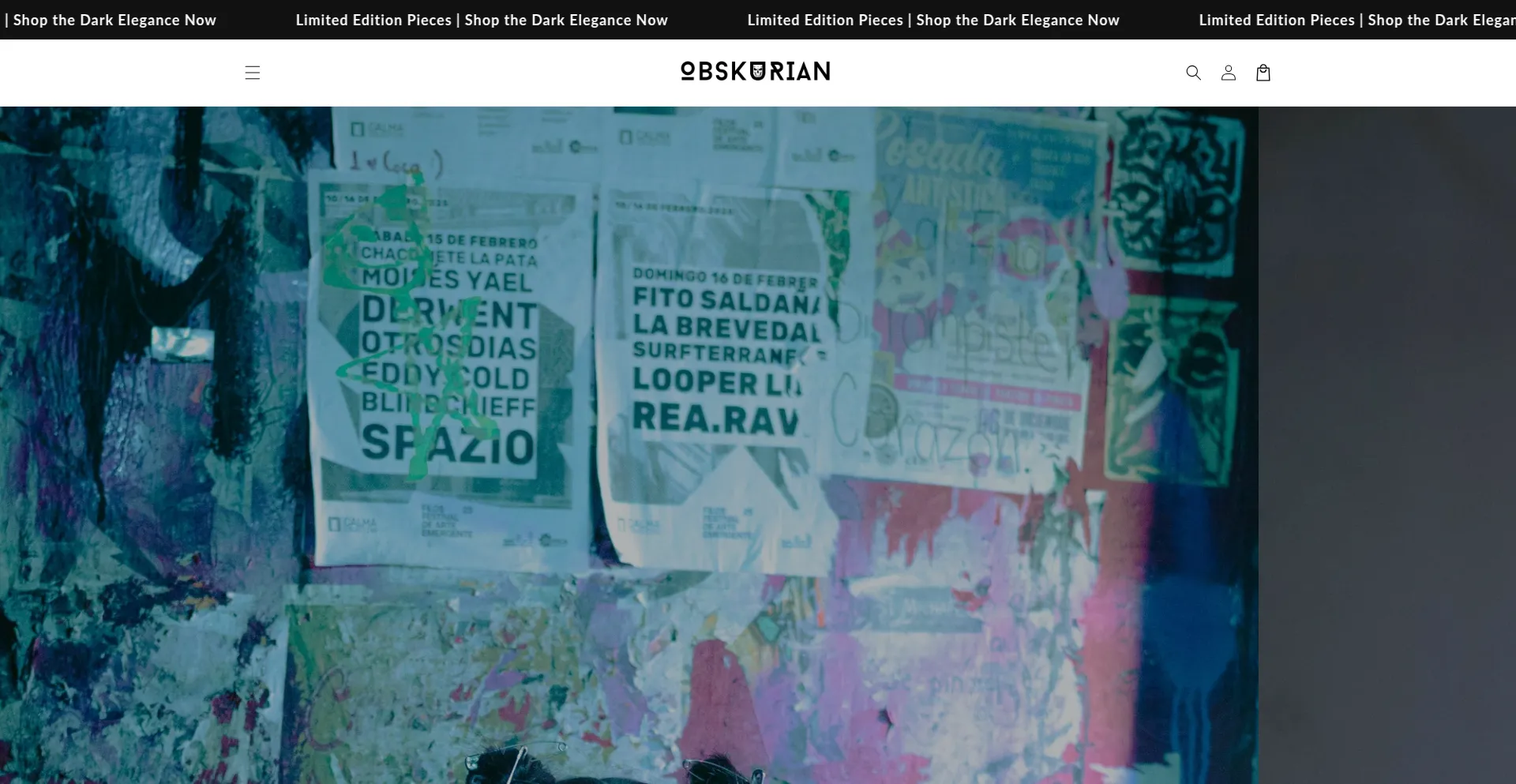 Website screenshot of Theobskurian.com