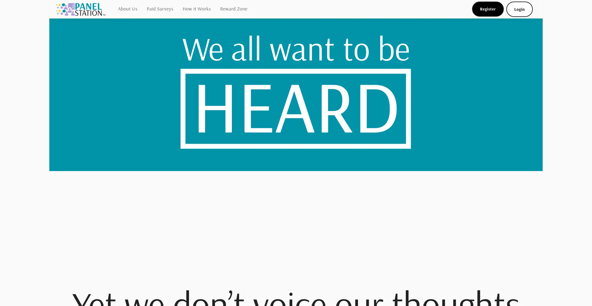 Website screenshot of Thepanelstation.com