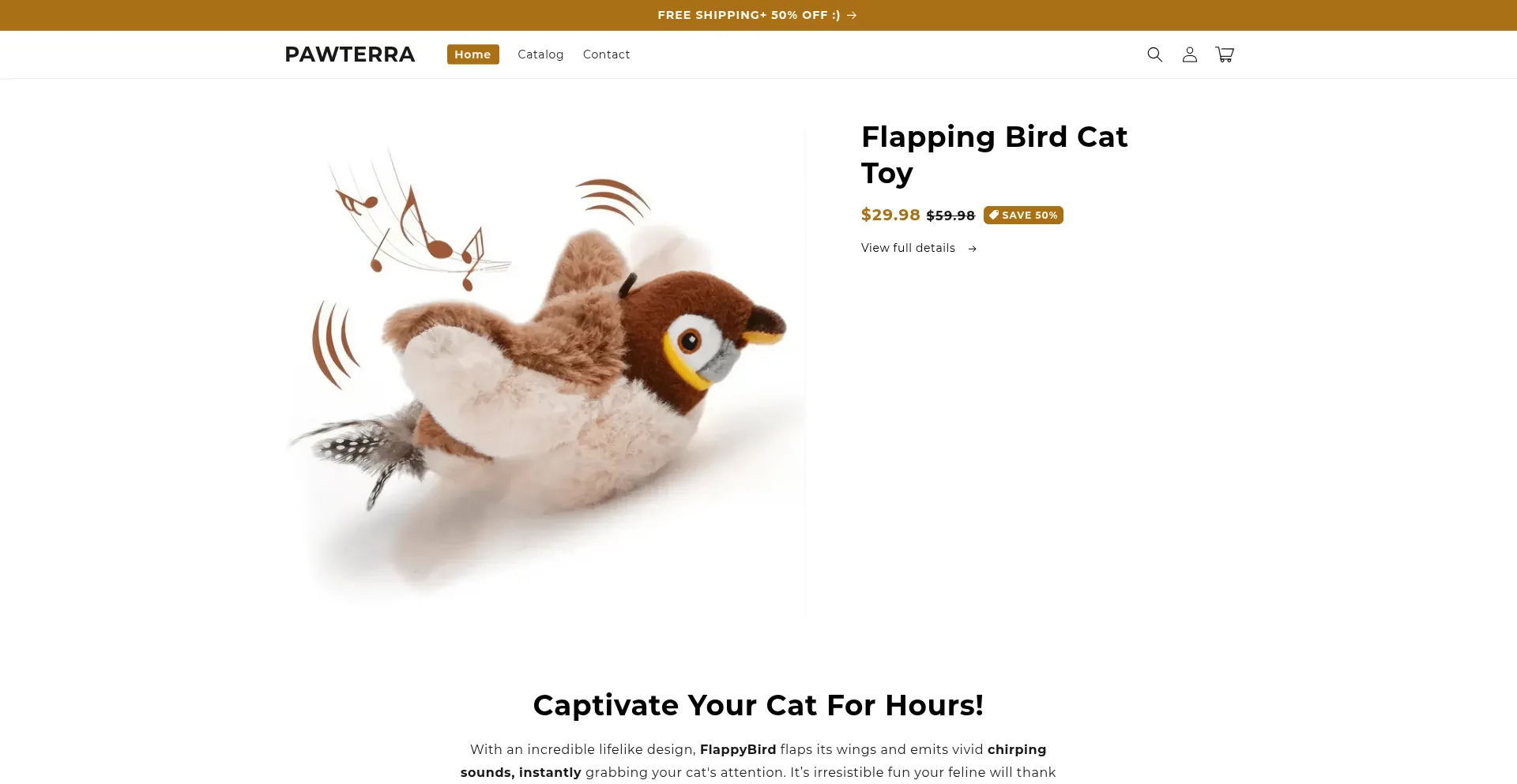 Website screenshot of Thepawterra.com